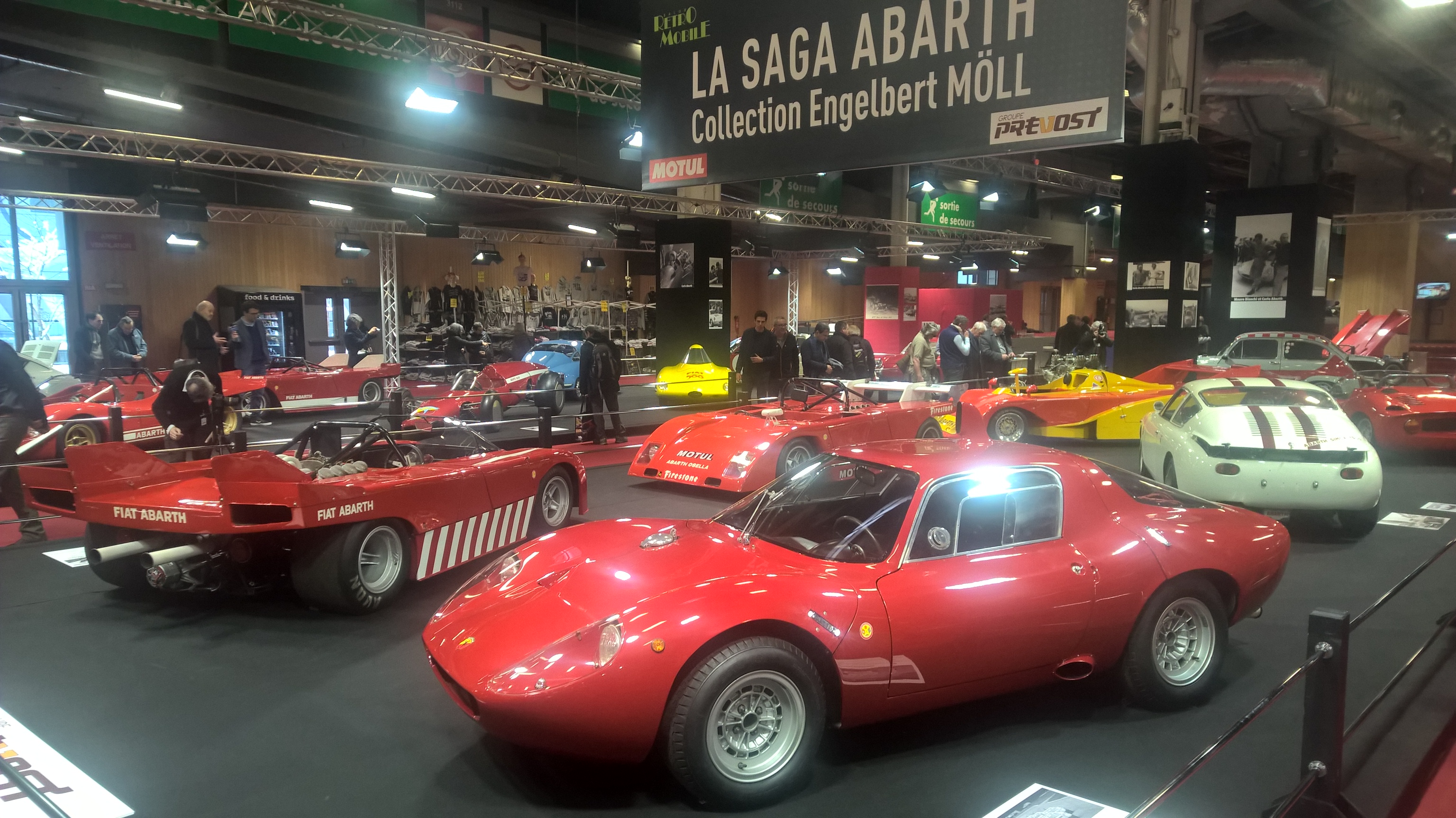 Messens største høydepunkt var kanskje denne unike samlingen av racerbiler fra Abarth. Fantastico!