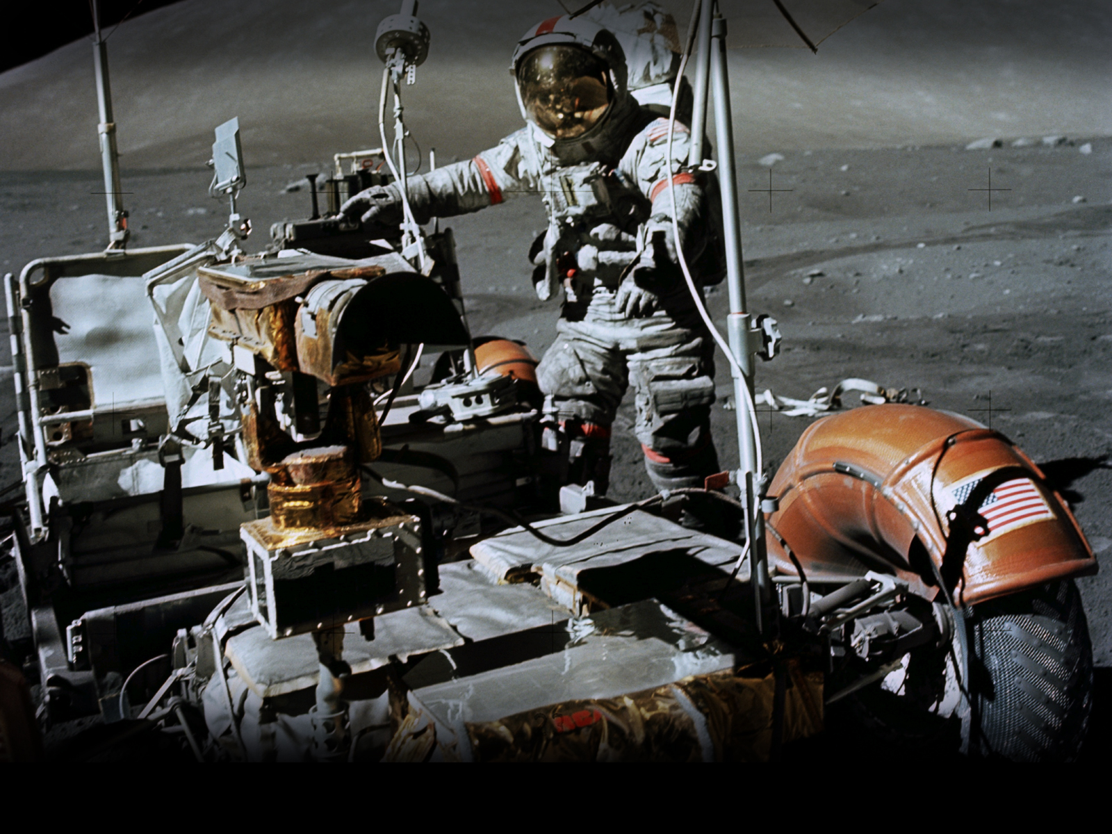 Månebilen på Apollo 17-ferden, var den som fikk kjøre lengst distanse på månen. 