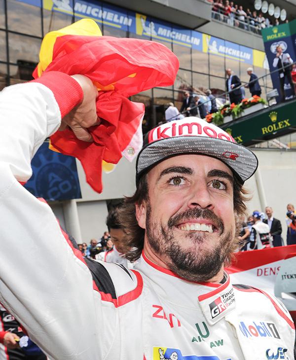 Alonso har til nå kjørt Le Mans 2 ganger, og vunnet ved begge anledninger. Det er en imponerende statistikk, selv om Toyota ikke hadde noen reell konkurranse fra andre team. Foto: Toyota