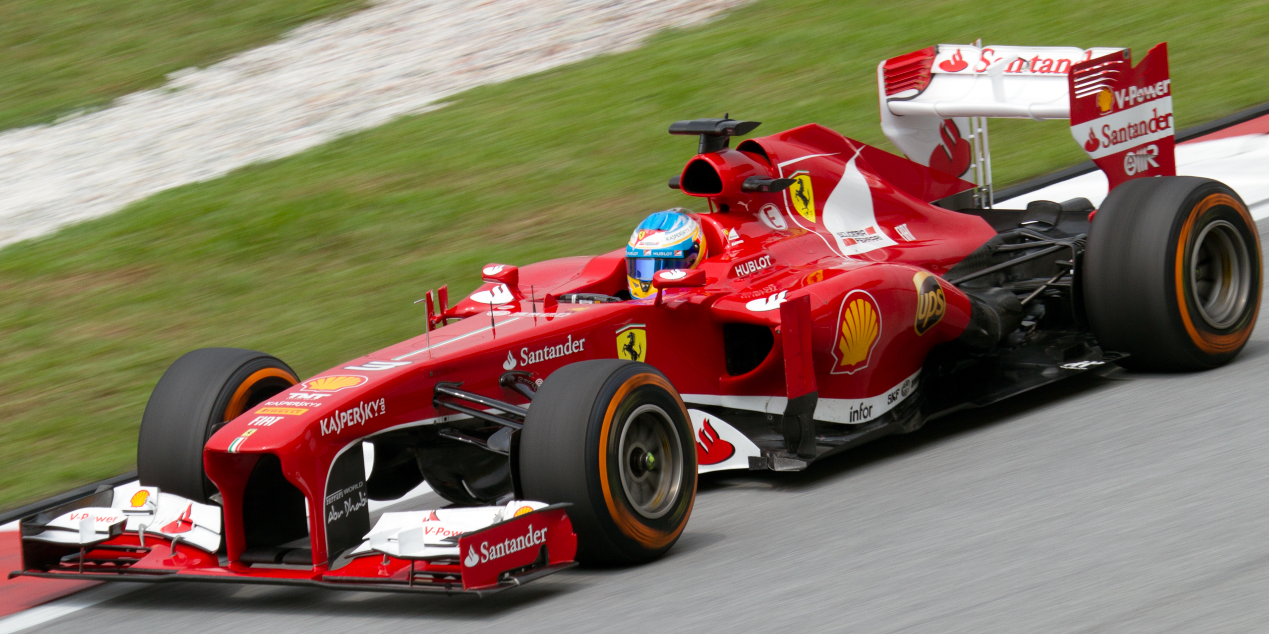 Ferrari-epoken ble nesten kronet med VM-titler i 2010 og 2012, her fra den langt vanskeligere 2013-sesongen. Foto: wikipedia