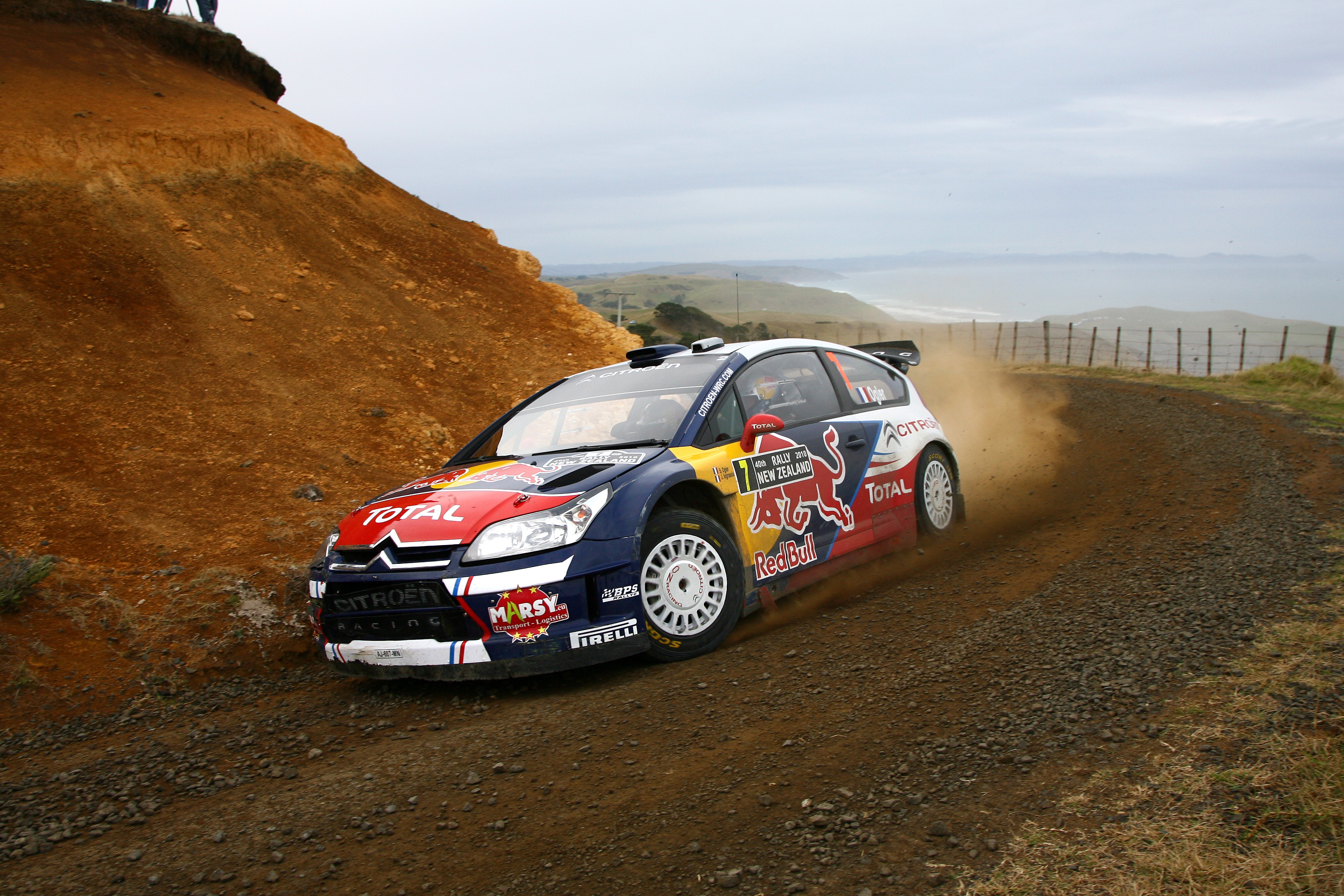 Ogier slo gjennom med et brak i 2010-sesongen, her fra det årets New Zealand rally.