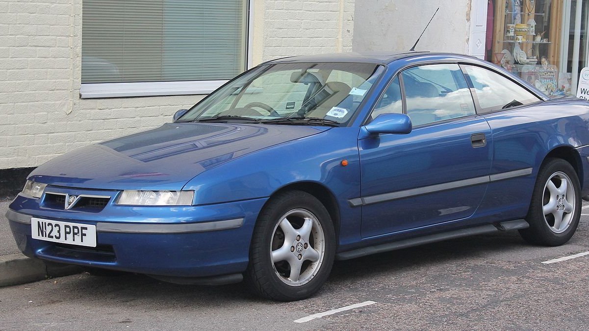 1995-modell Vauxhall Calibra etter en mild facelift.