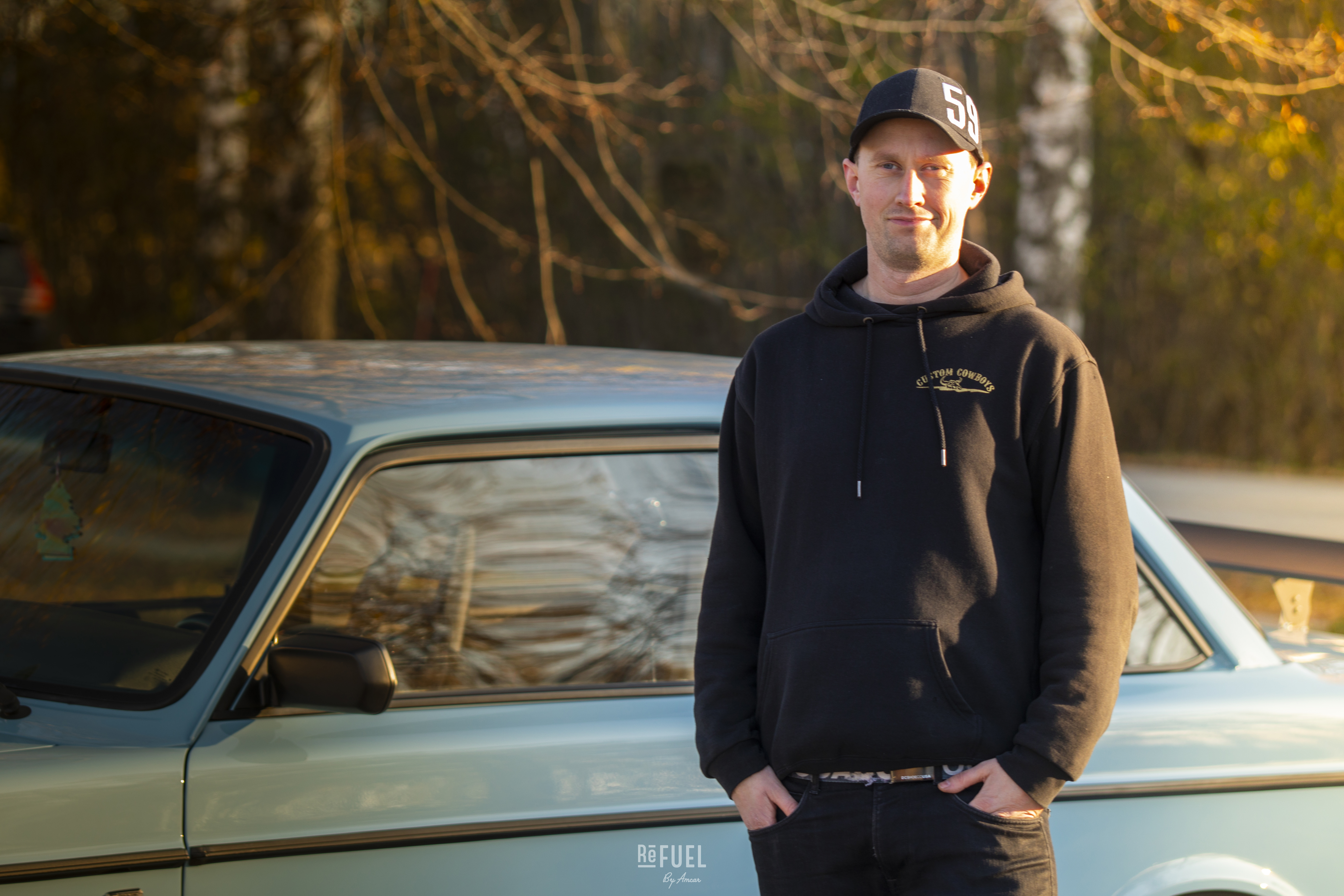 Håkon Arndal har eid bilen og hatt den som rullende prosjekt siden 2013.