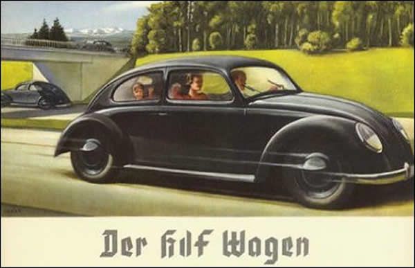 Reklame for folkets KDF-wagen.