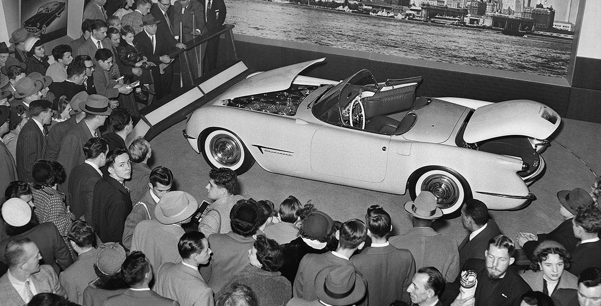 Fra Motorama i 1953, da Corvette ble avduket