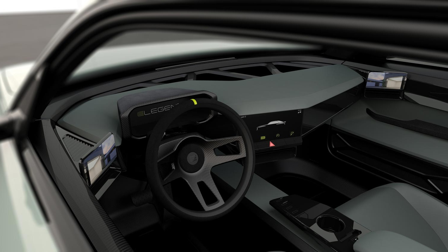 Tidlig render av interiøret.