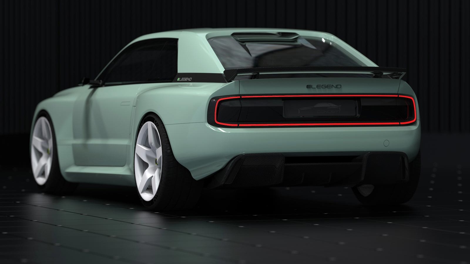 Nydelig baklyktdesign og hekk.