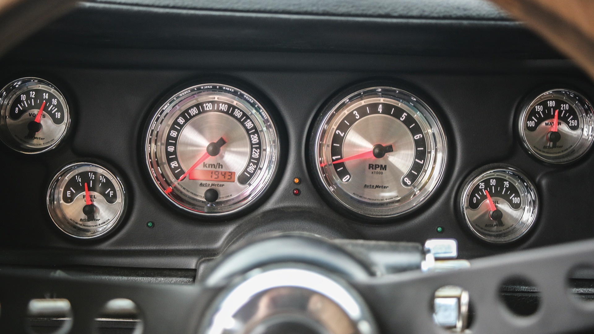 Heftig instrumentpanel.