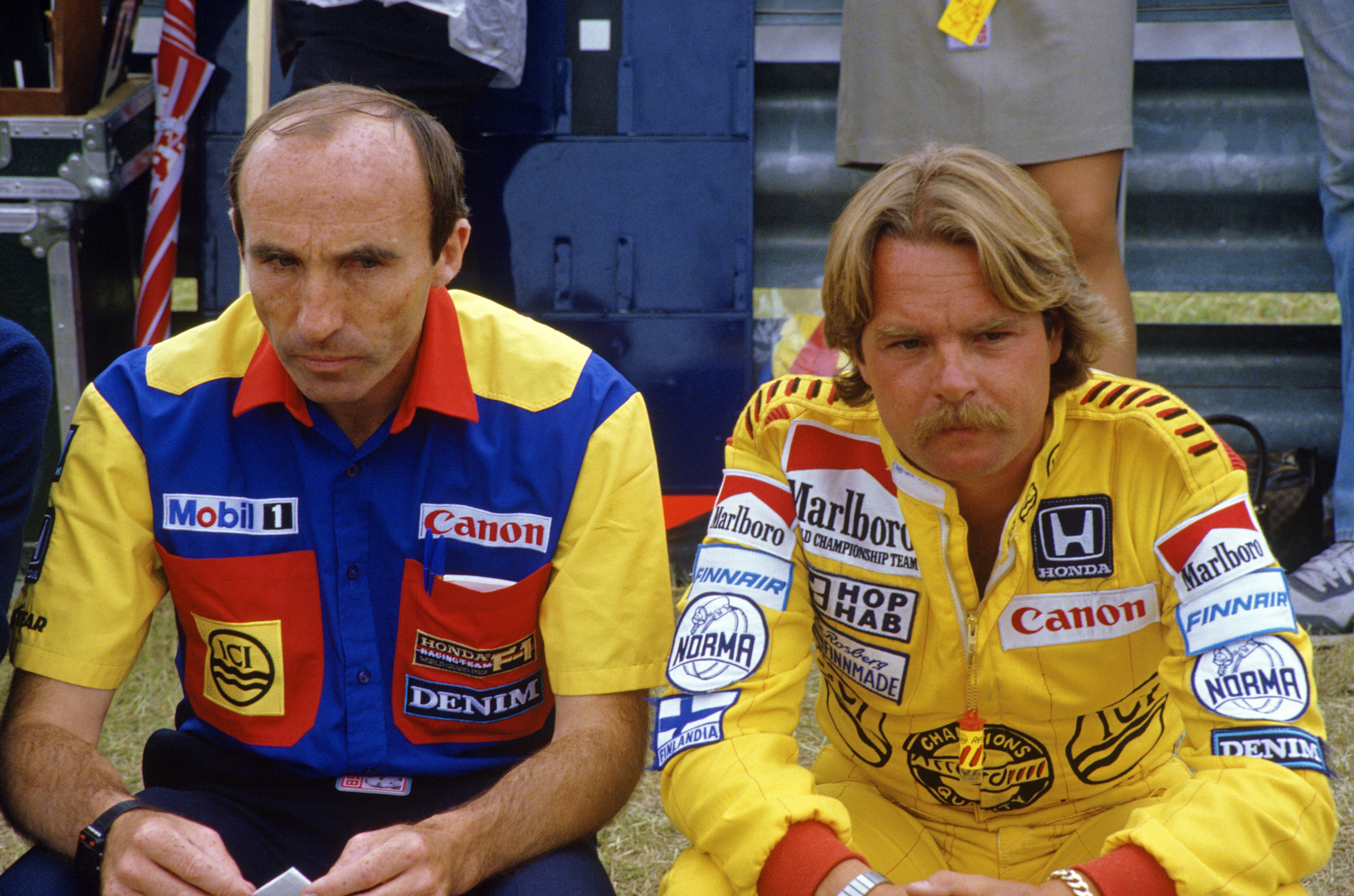 Frank likte hardhauser, som finske Keke Rosberg, her avbildet i 1985.
