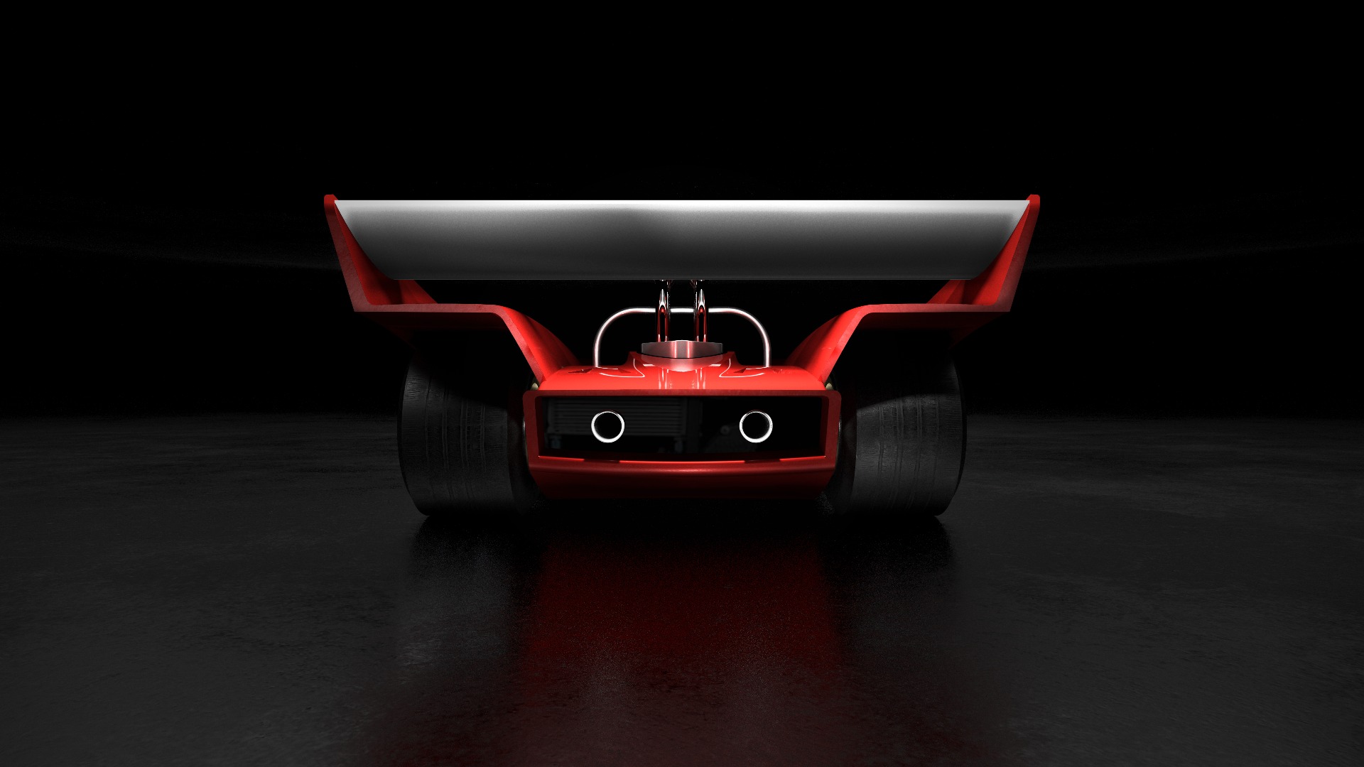 Med dette bildet ønsker Lotus å vekke oppmerksomhet for sine nye Halo-biler.
