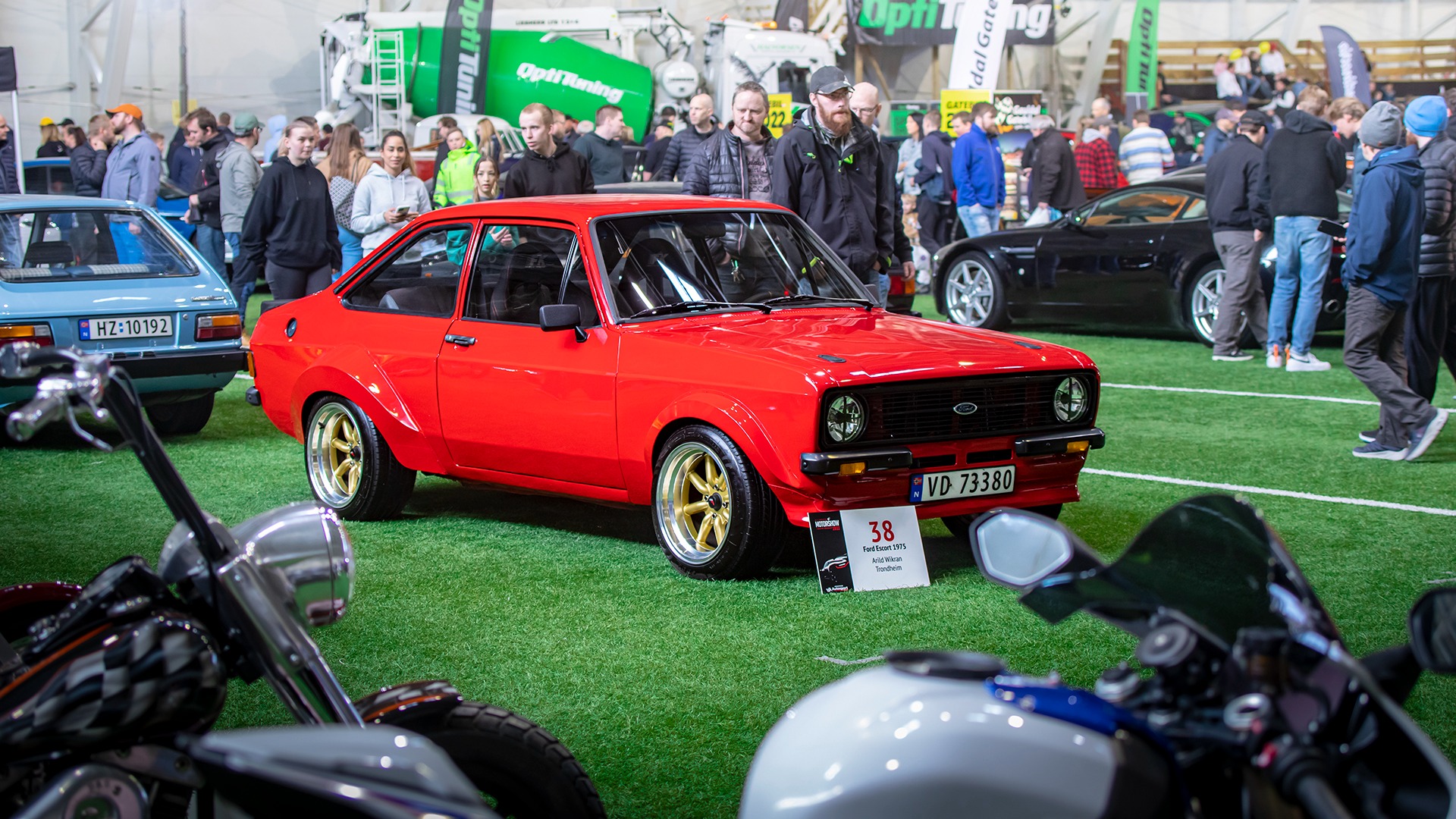 Heftig utførelse på Arild Wikran sin 1975 Escort.