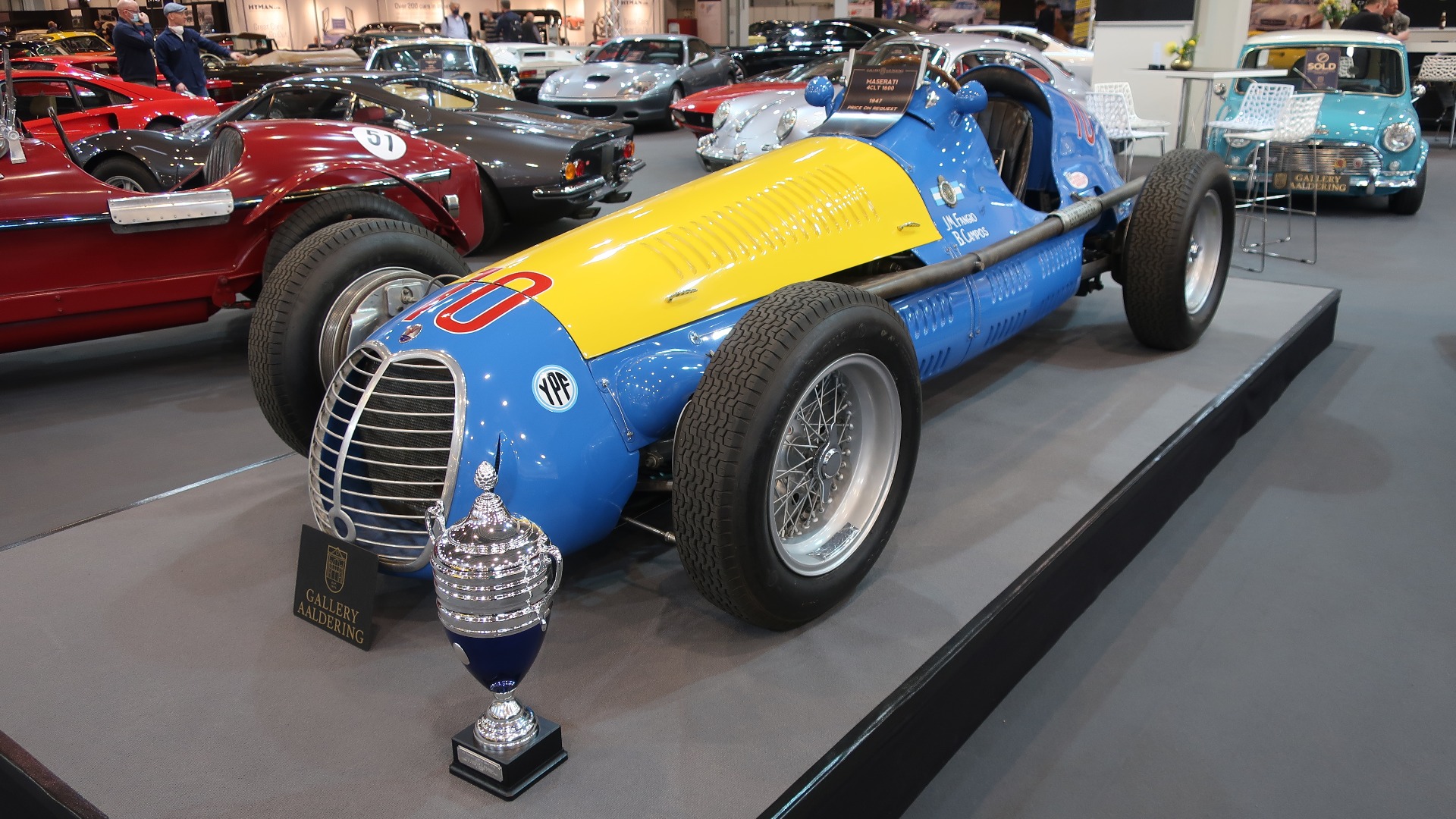 1947 Maserati 4CLT som Fangio i sin tid kjørte. Et magisk syn.