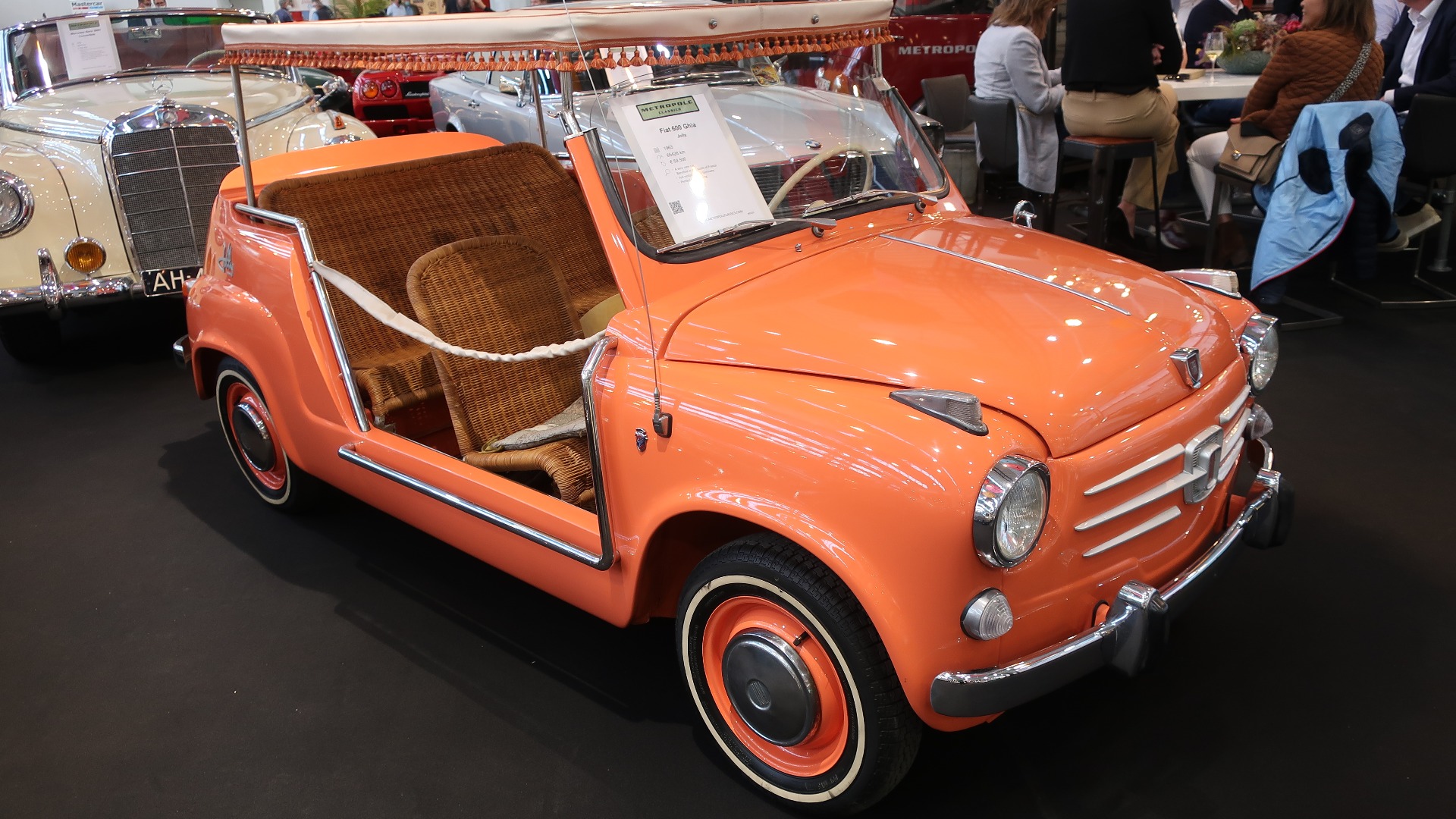 1963 Fiat 600 Ghia Jolly til salgs for 59.500 Euro.