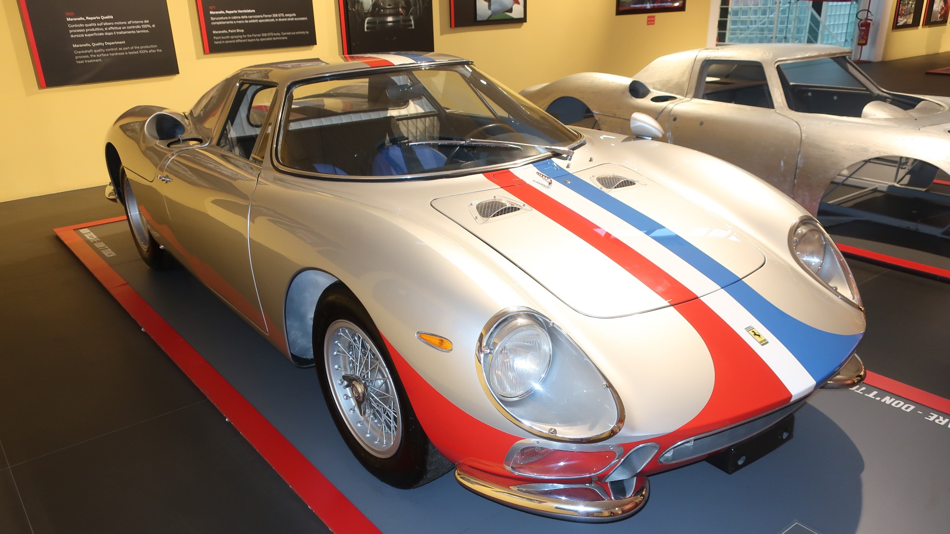 En aldeles nydelig Ferrari 250 LM, som var den siste modellen som vant Le Mans.