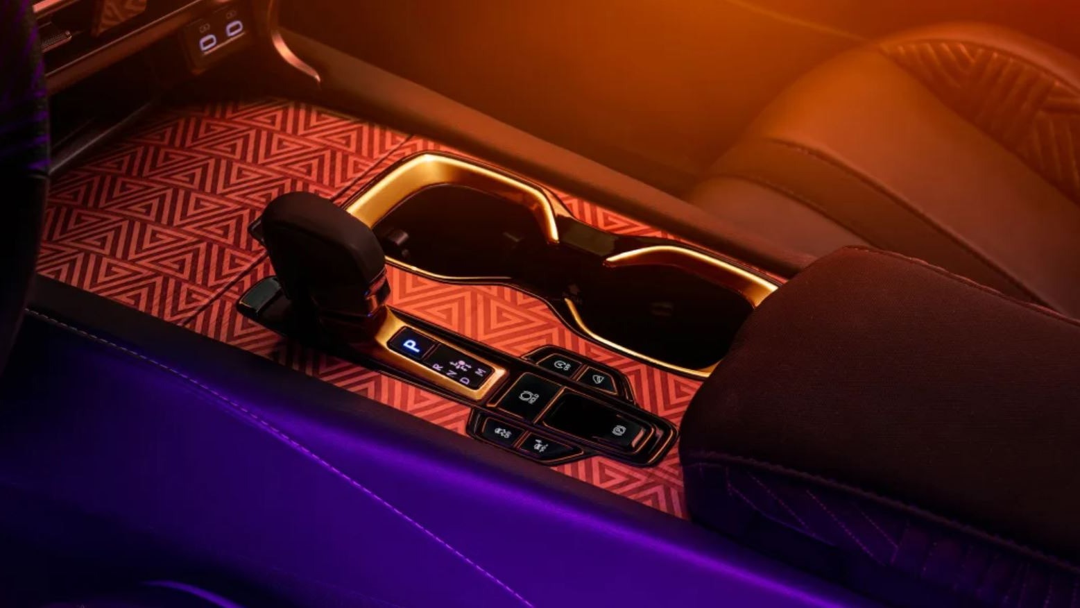 Unektelig kul midtkonsoll.