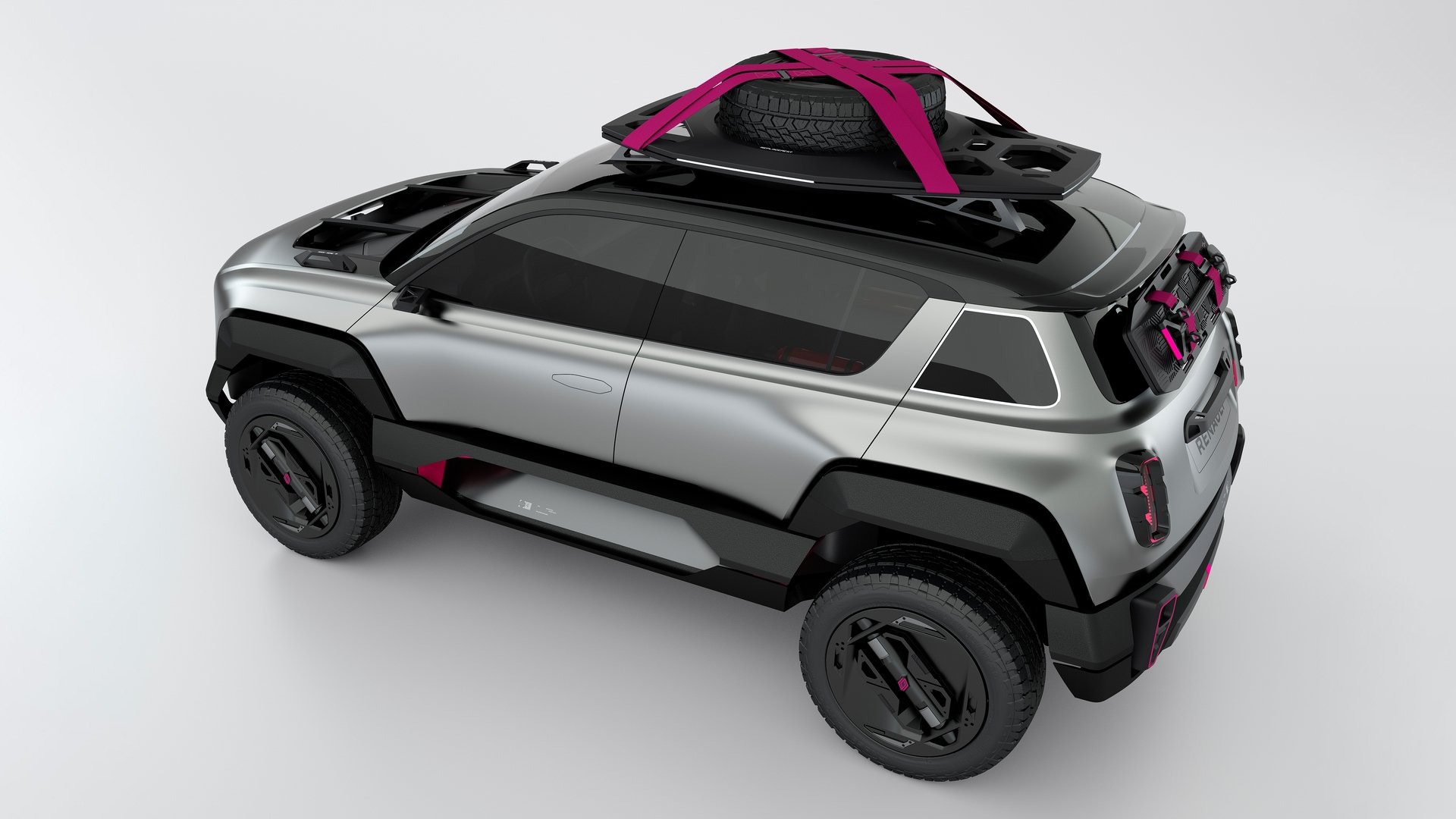 På taket av konseptbilen finner man takgrind og reservehjul, så får man bare vente og se om det er noe som faktisk kommer på produksjonsmodellen.