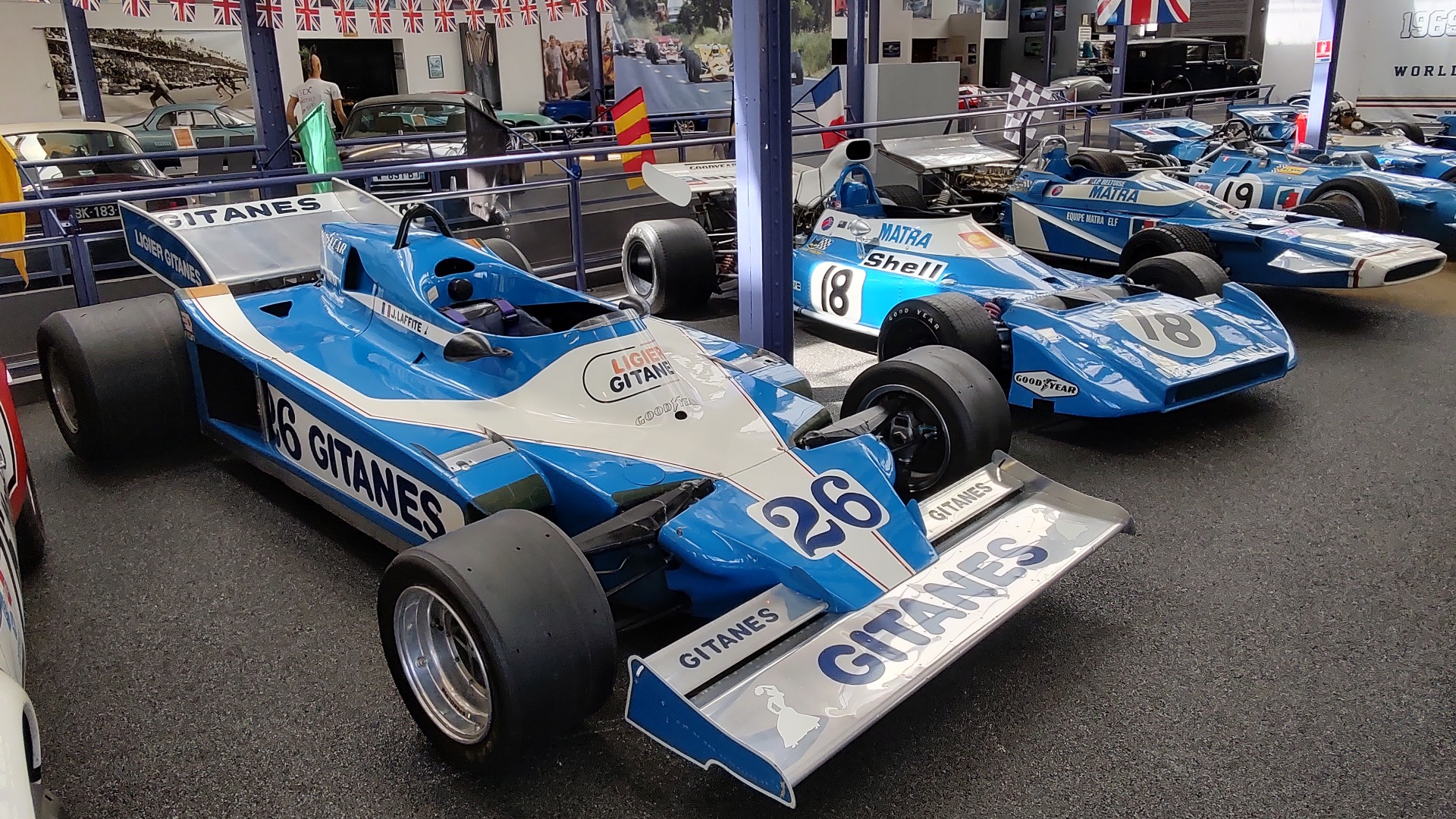Jacques Laffite vant Sverige GP i Formel 1 i 1977 med denne Ligier JS7 med Matra V12.