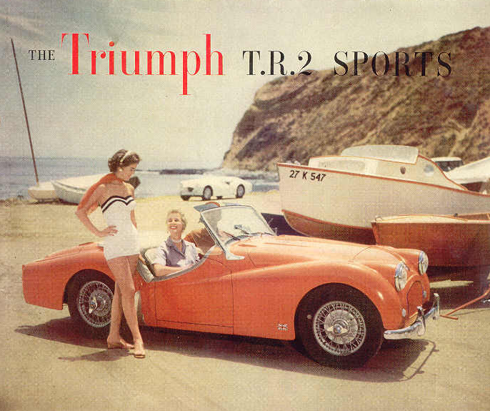 En klassisk Triumph TR2. Dette var selve definisjonen på en sportsbil i sin samtid