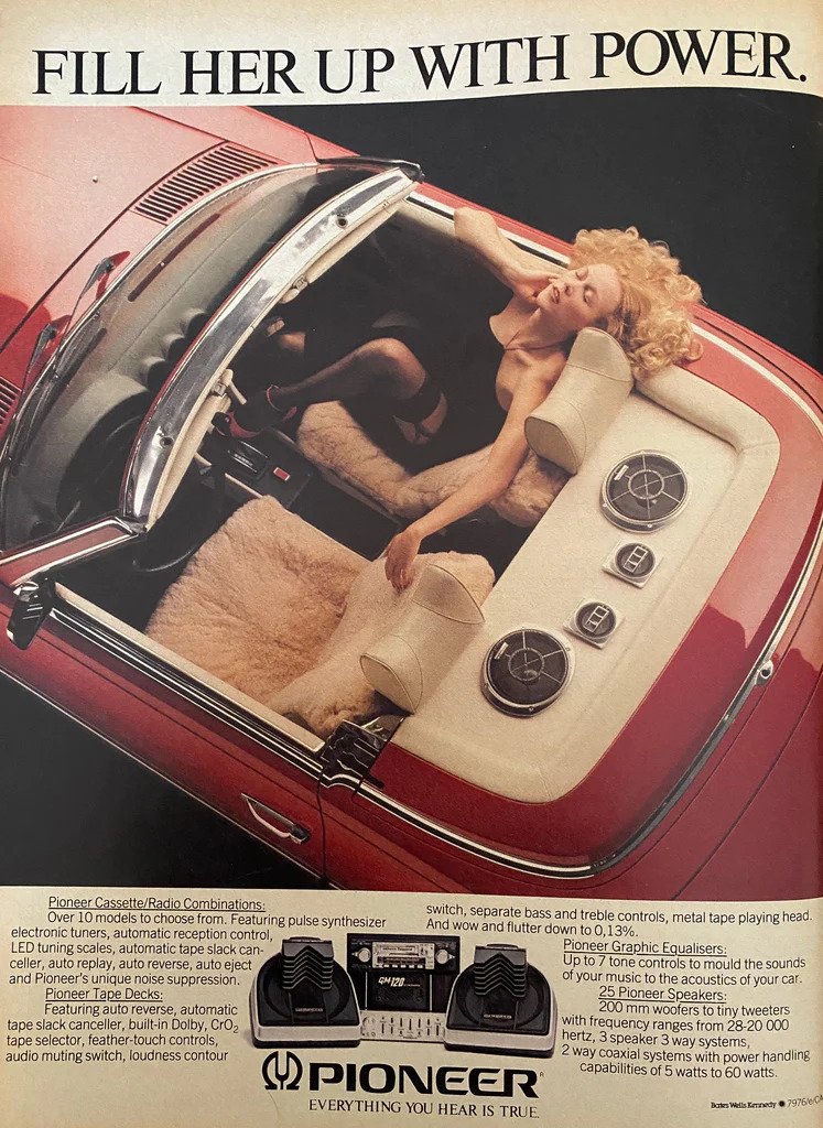 Reklamene var litt mer vågale på 80-tallet.
