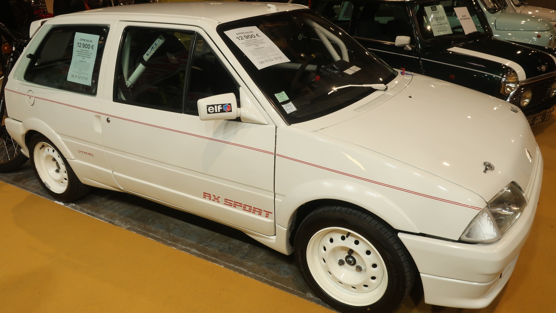 1989 Citroën AX Sport med 110 hk. Hvilken herlig pocket rocket til 13.000 Euro.