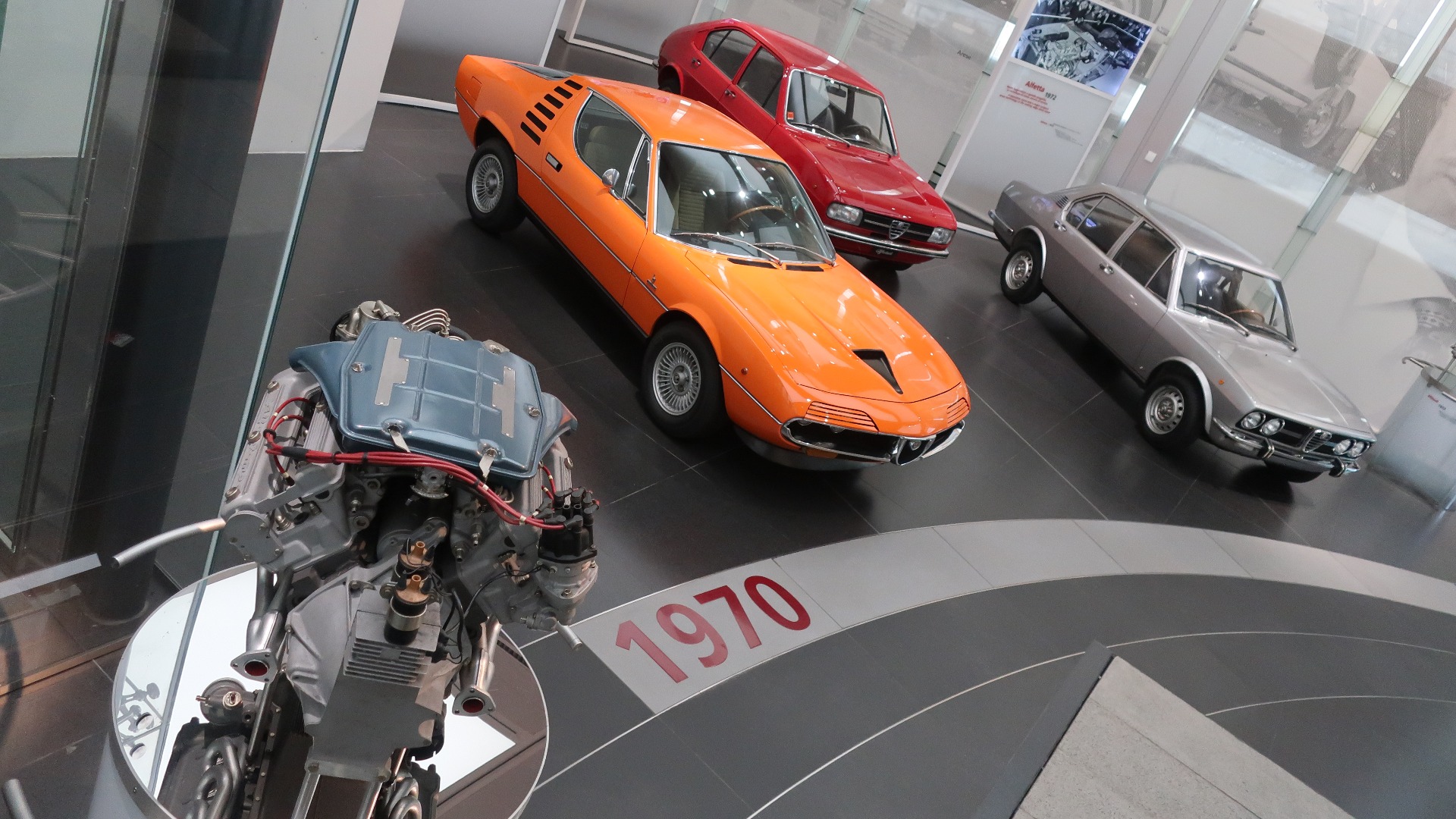 Syttitallet bød på godbiter som sportsbilen Montreal, samt Alfasud og Alfetta.