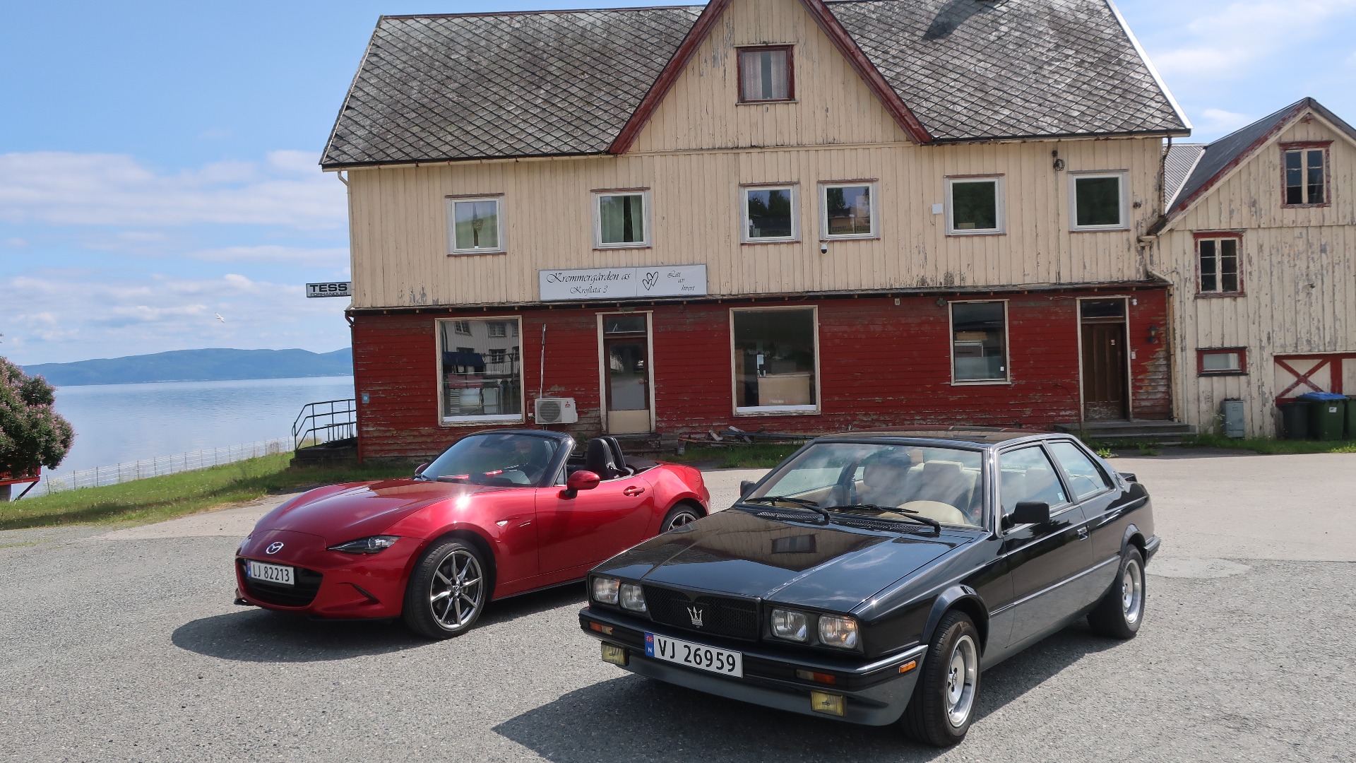MX-5 og Biturbo i Leksvik.