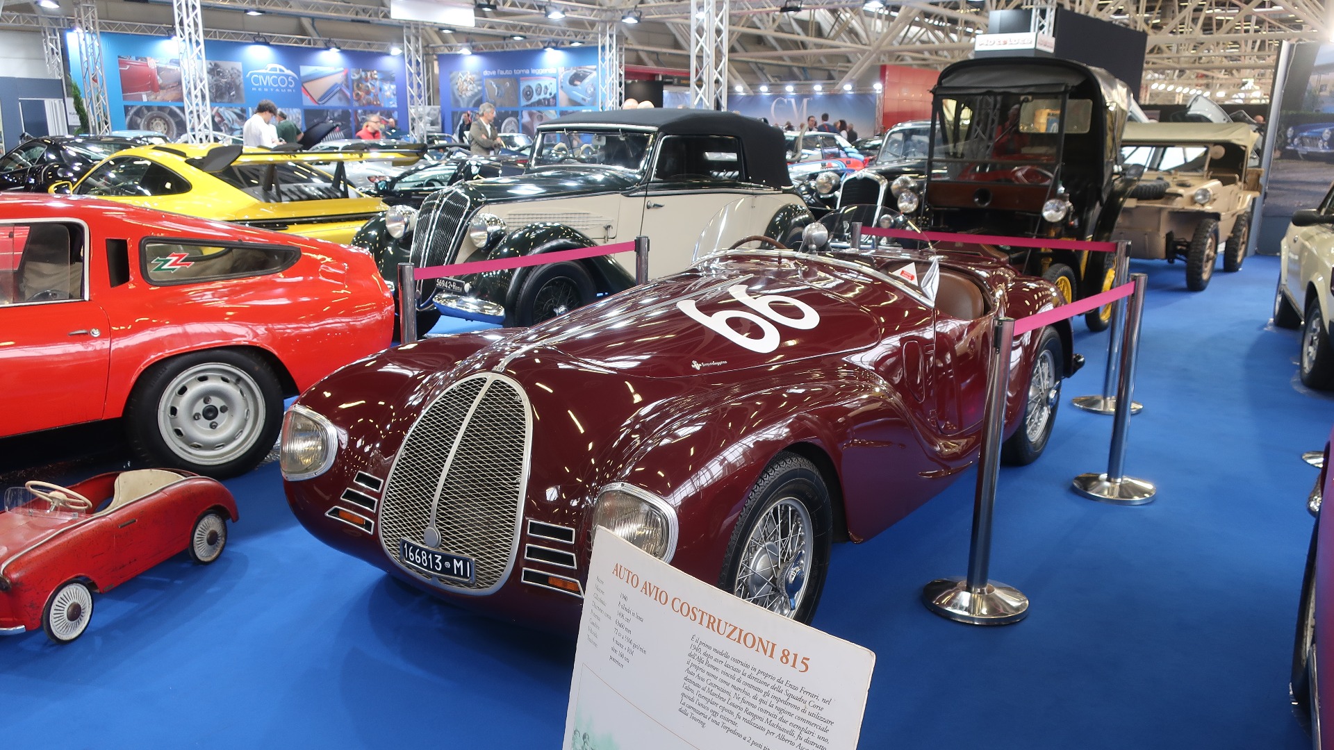 Auto Avio Costruzioni 815, en av de aller viktigste biler noensinne laget. For dette var den første bilen Enzo Ferrari konstruerte med eget firma i 1940. Kun to eksemplarer ble bygget. 