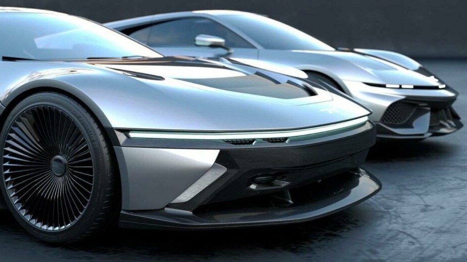 Her ser vi Model JZD og den Corvette-baserte bilen ved siden av hverandre.