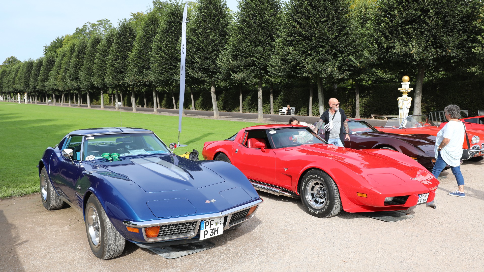 Corvette feirer 70 år, her et lite knippe av tredje generasjon som er populær også i Tyskland. 