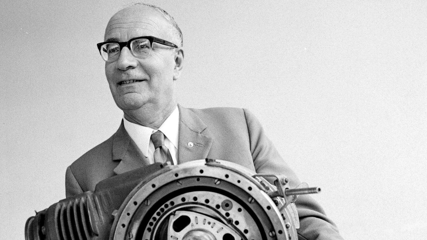 Felix Wankel var mannen som ga verden en helt ny motortype.