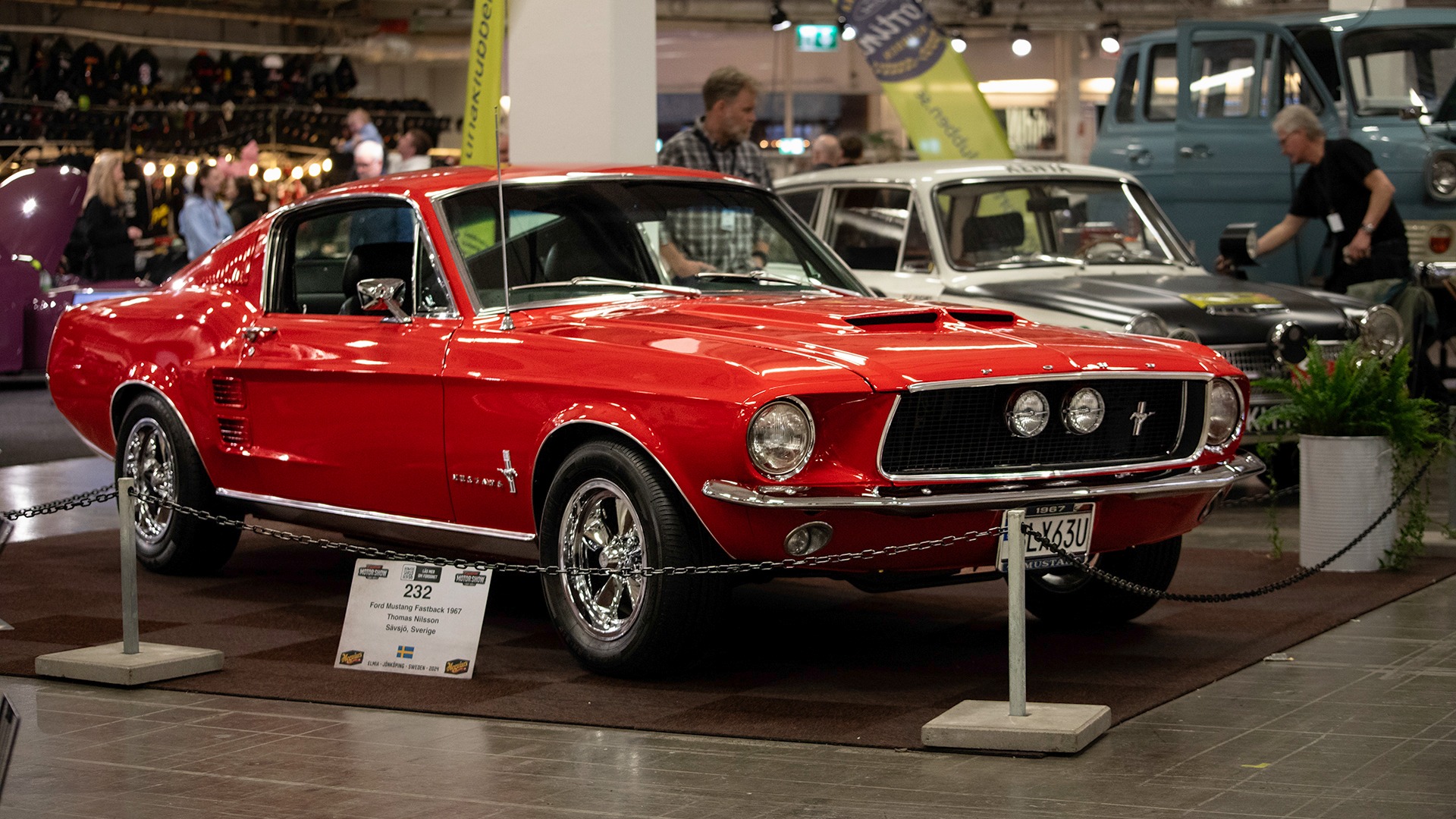1967 Ford Mustang Fastback som ble nominert til Sveriges snyggaste bil 2024.