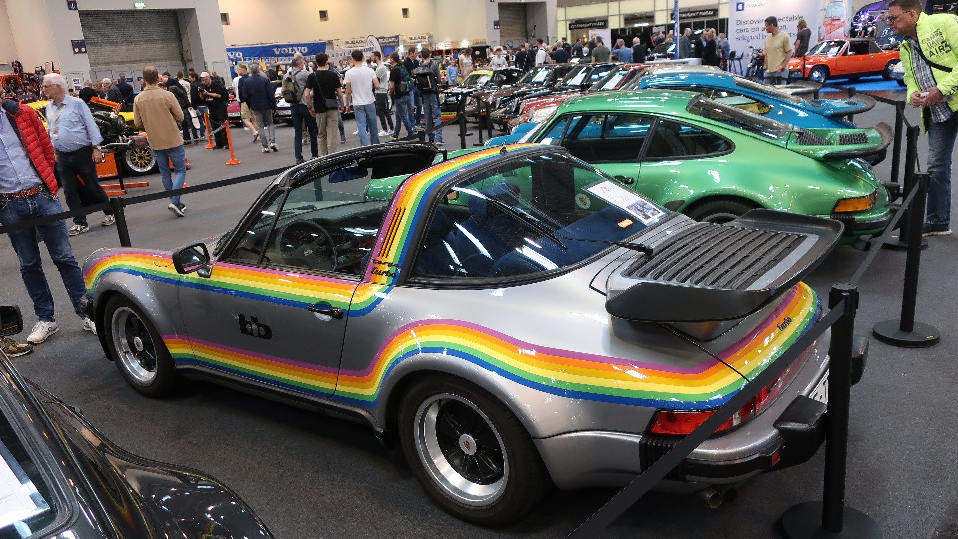 BB sin fantastiske 911 Turbo Targa har jeg sett på messen før, men den blir man bare glad av å se uansett når det skulle være.