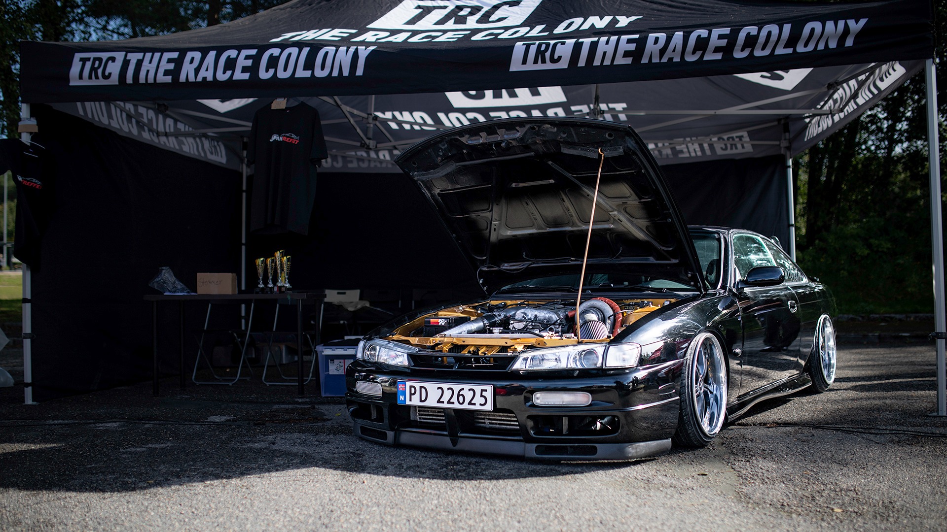 På The Race Colony sin stand sto denne ville S14en. Magisk bygg!