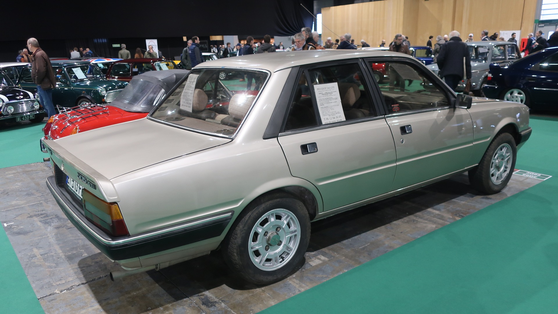 Det beste kjøpet av dem alle var kanskje denne flotte Peugeot 505 GTI med 185.000 km på telleren. Pris 8600 Euro.