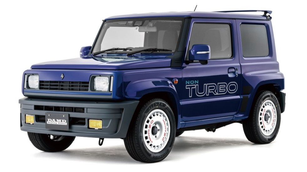 Damd Inc. sin tolkning av den legendariske Renault 5 Turbo. Legg merke til dekalene på siden som leser «Non Turbo». I tilfelle noen var i tvil.