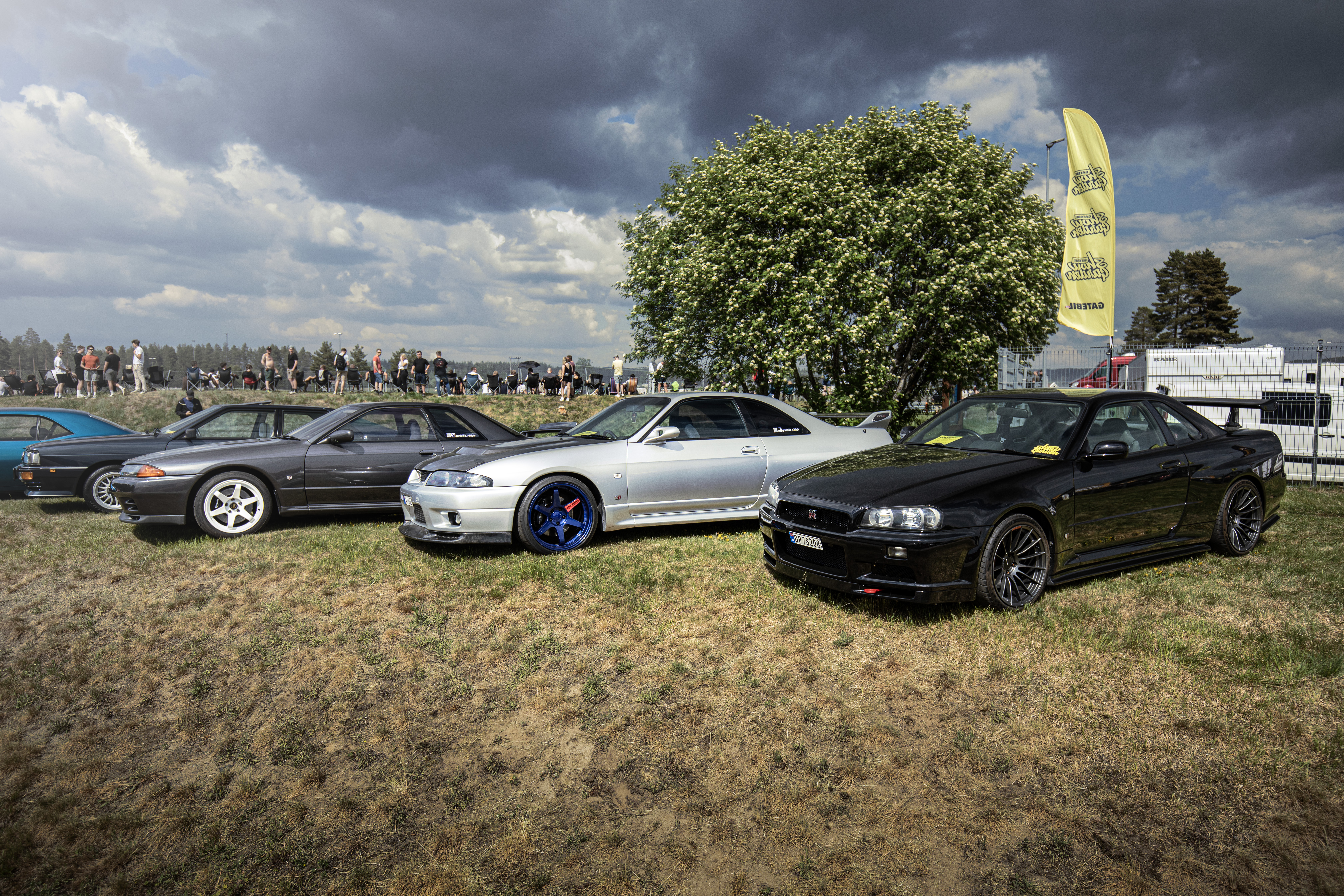 Tre generasjoner Nissan Skyline. Sjeldent syn