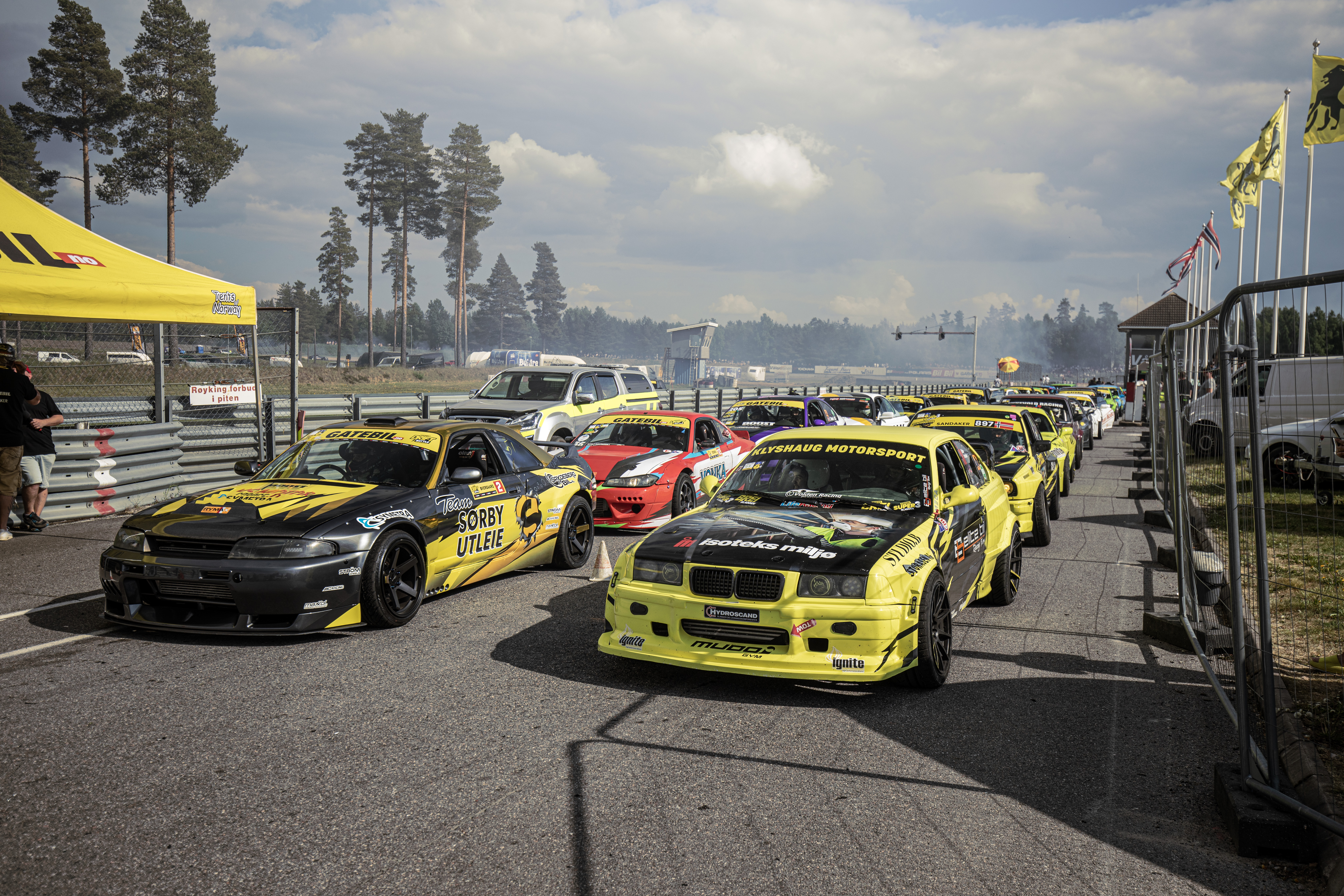 Driftebilene klar for nytt heat