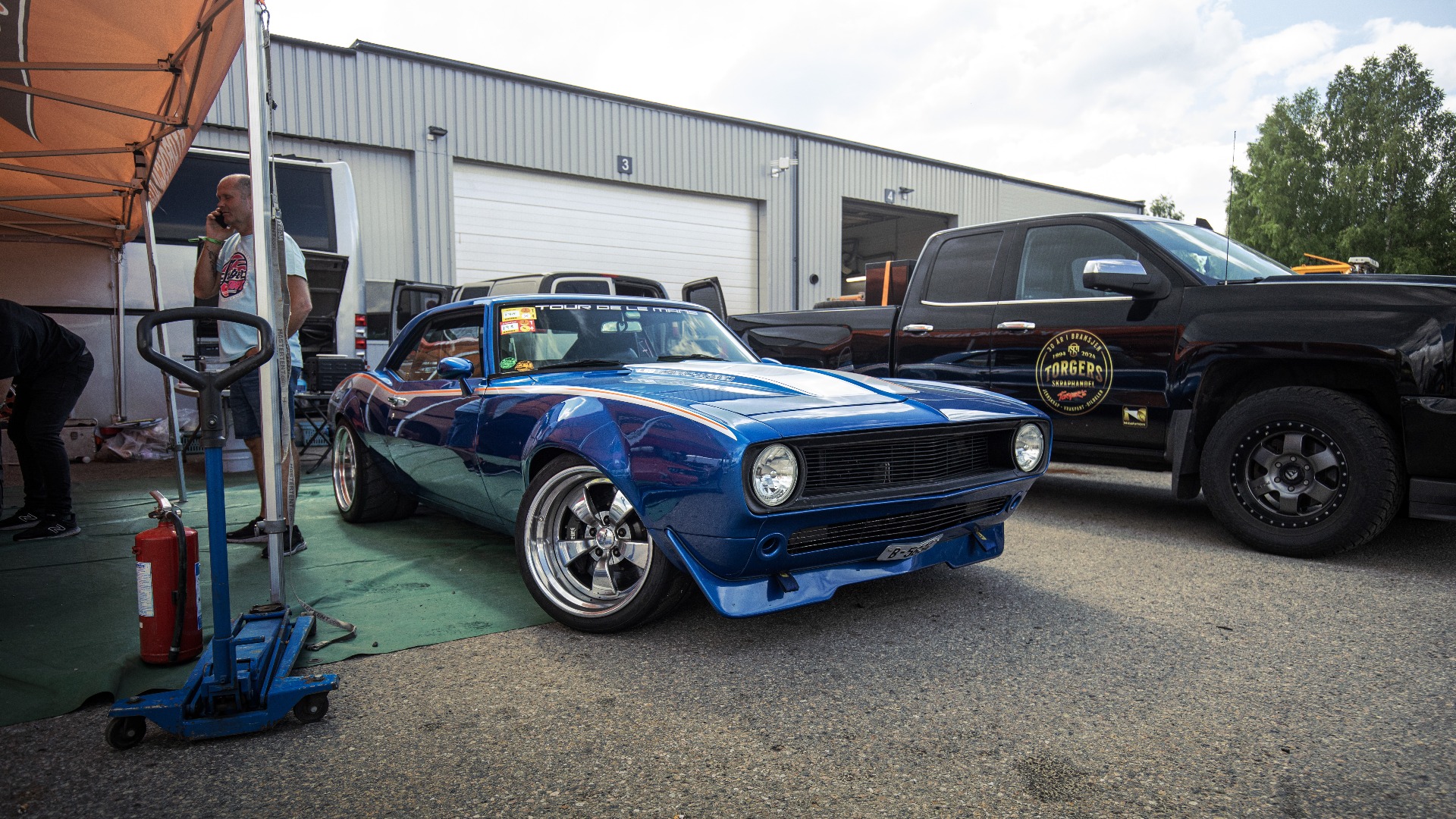 Stålbreddet Camaro med LS9 under panseret. Denne deltok mye på banekjøring, som viser at selv gamle amerikanere kan modifiseres til banebruk.