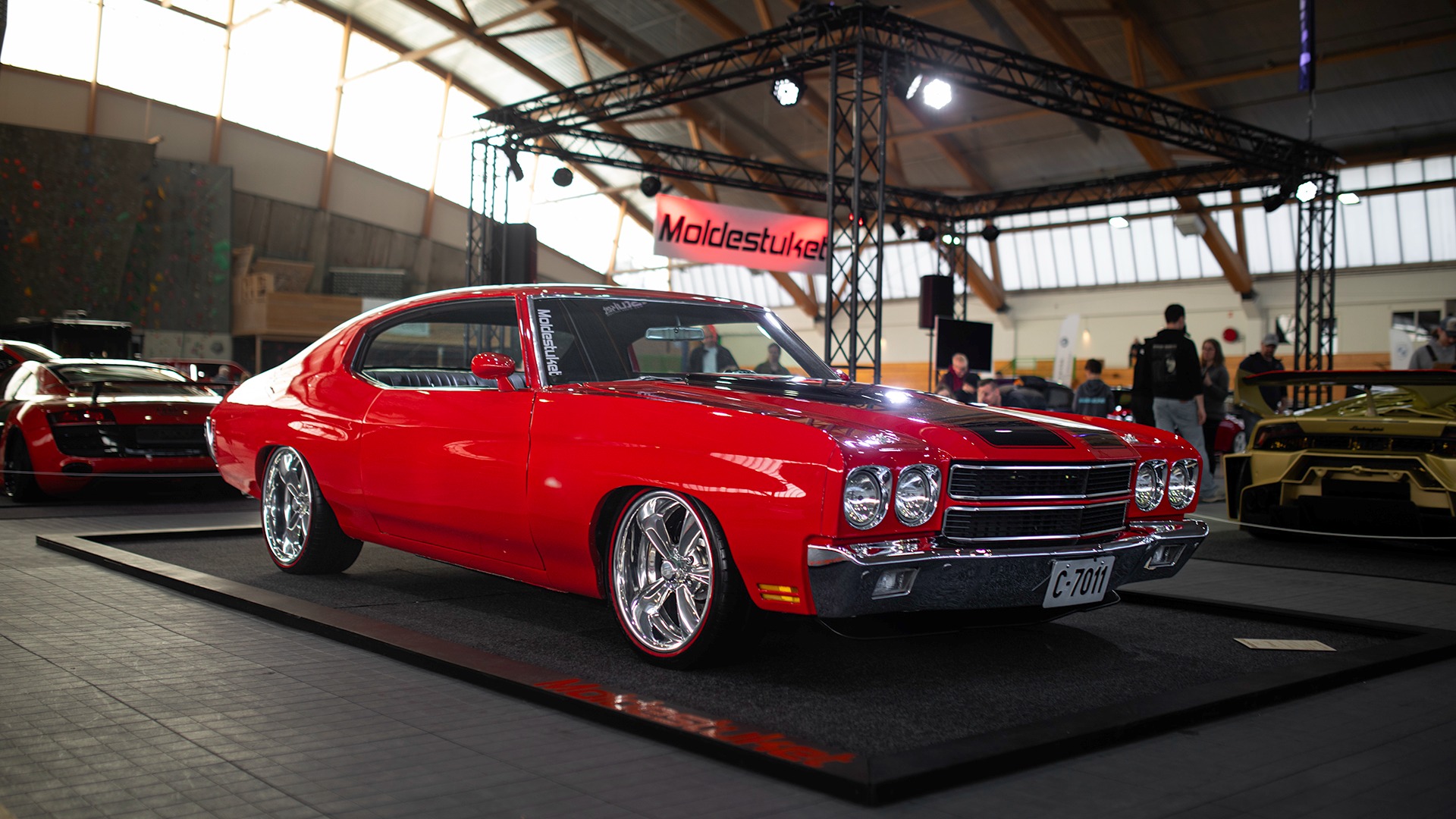 Dunderstrøken 1970 Chevrolet Chevelle, bygget i et så riktig stuk som man bare kan få det.