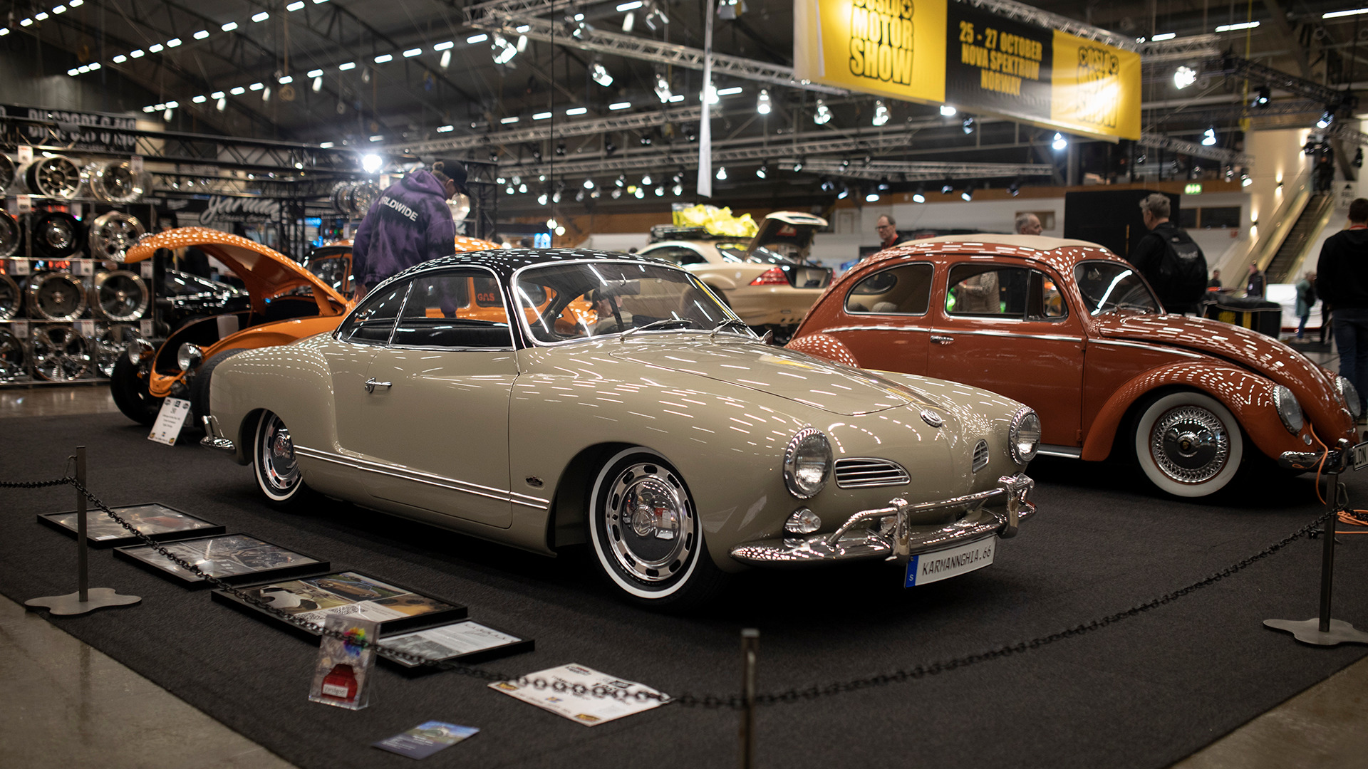 En utsøkt modifisert Karmann Ghia.