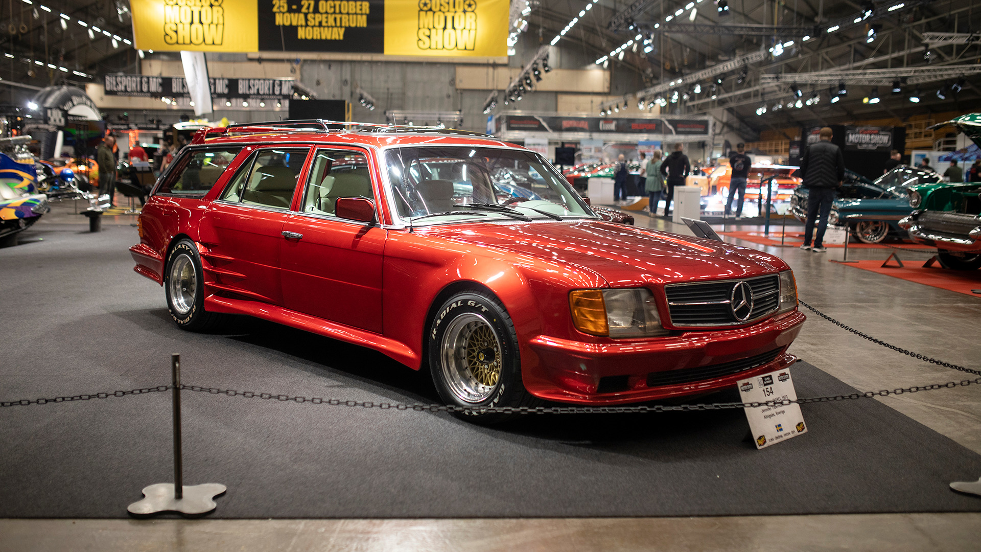 1973 Mercedes 450 SEL som ble kåret til Sveriges snyggaste bil i 1987.