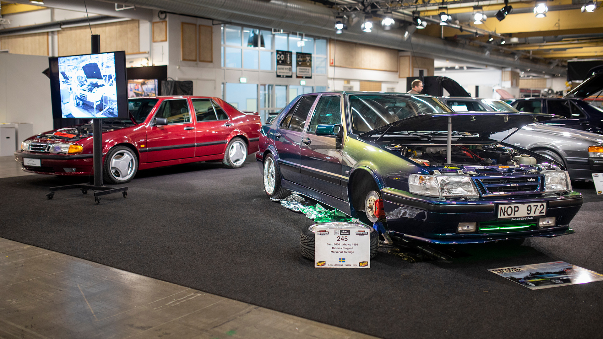 Saab 9000 feirer 40 år i år, og det går ikke upåaktet hen på Elmia.