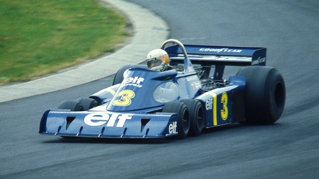 Jody Scheckter i Tyrrell P34 i Tyskland GP 1976.