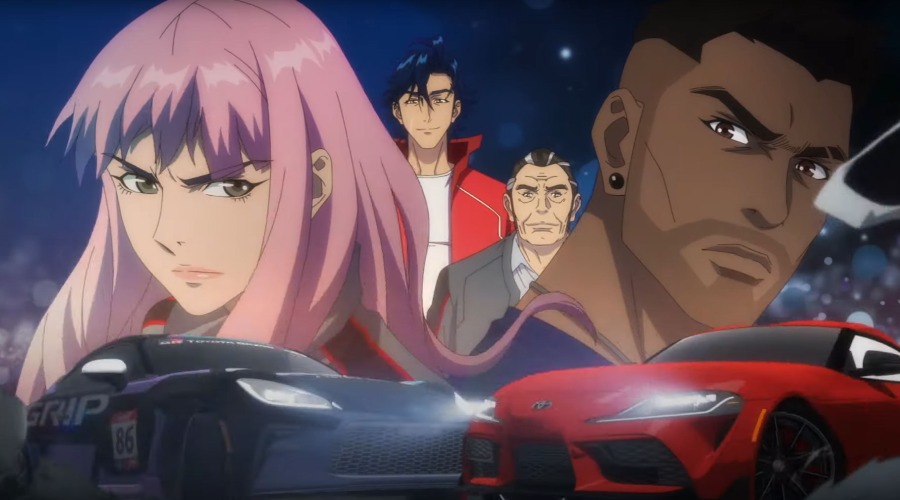 Heltene fra Toyotas egen anime-serie «Grid».
