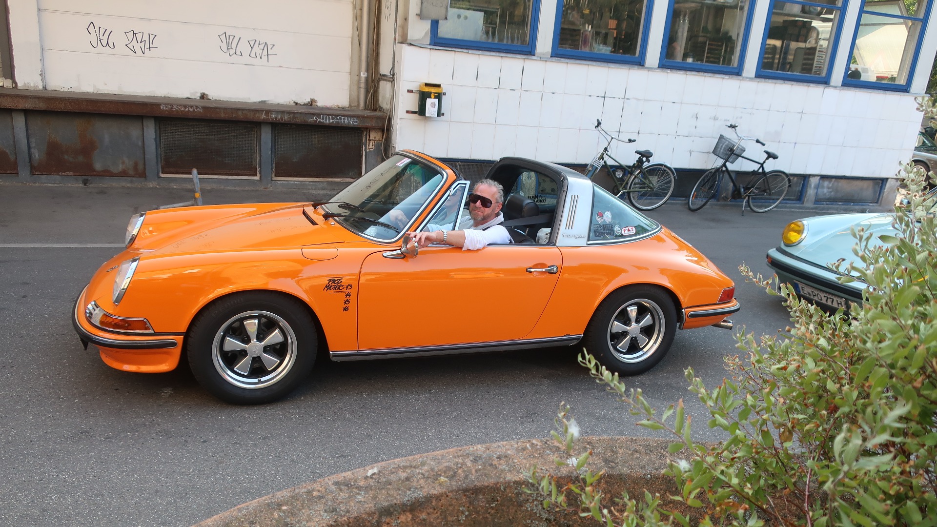 En herlig Targa ankommer eventet i Kødbyen fredag kveld.