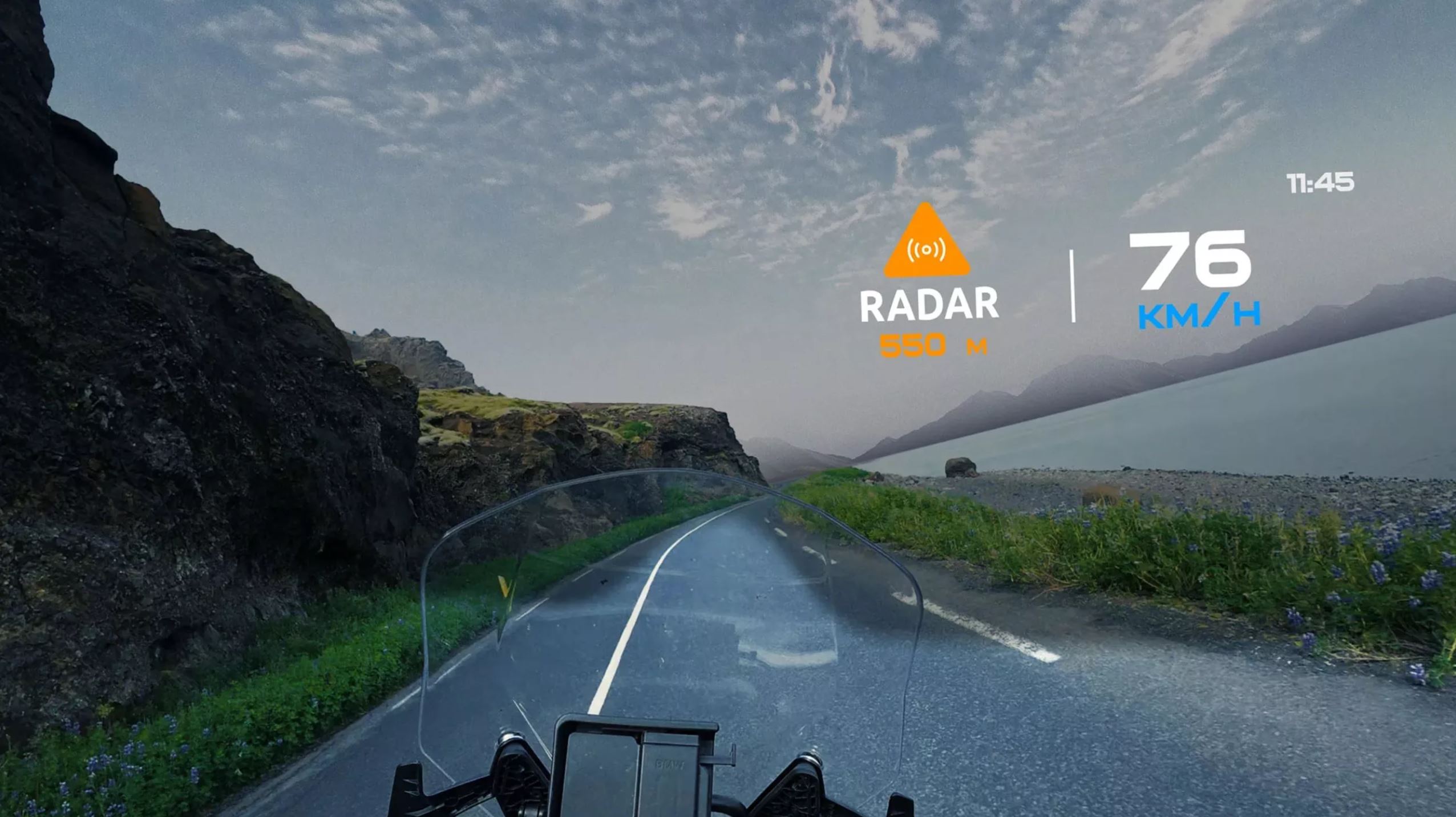 HUDen skal også kunne vise varslinger.