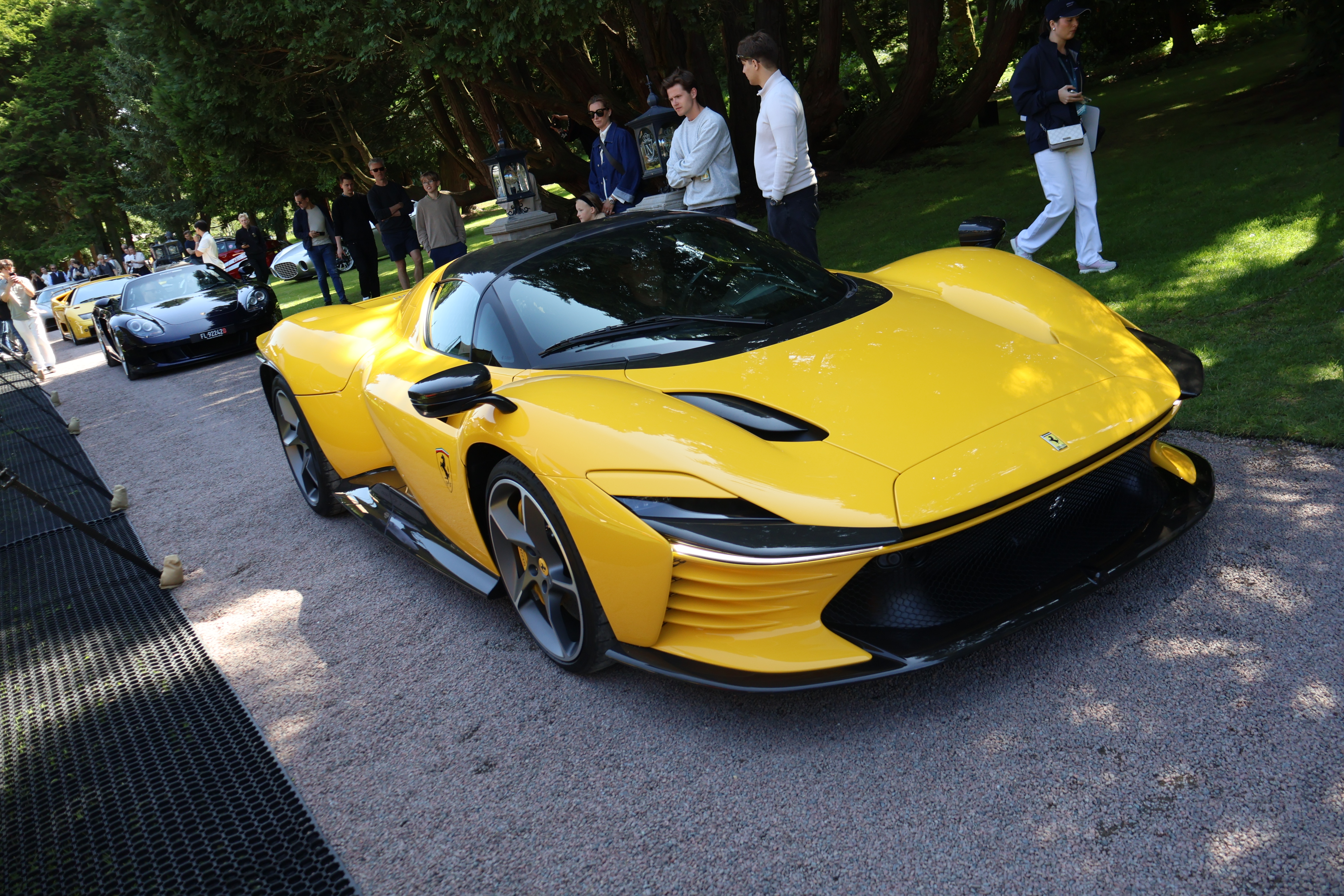 Ferrari var rikelig presentert, blant annet med den nydelige Daytona SP3. 