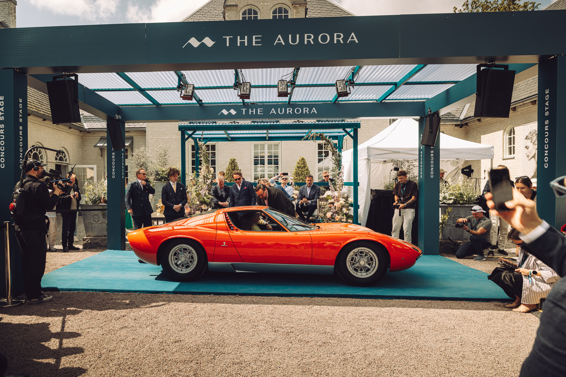 Best of Show tittelen gikk til denne strøkne 1970 Lamborghini Miura P400.