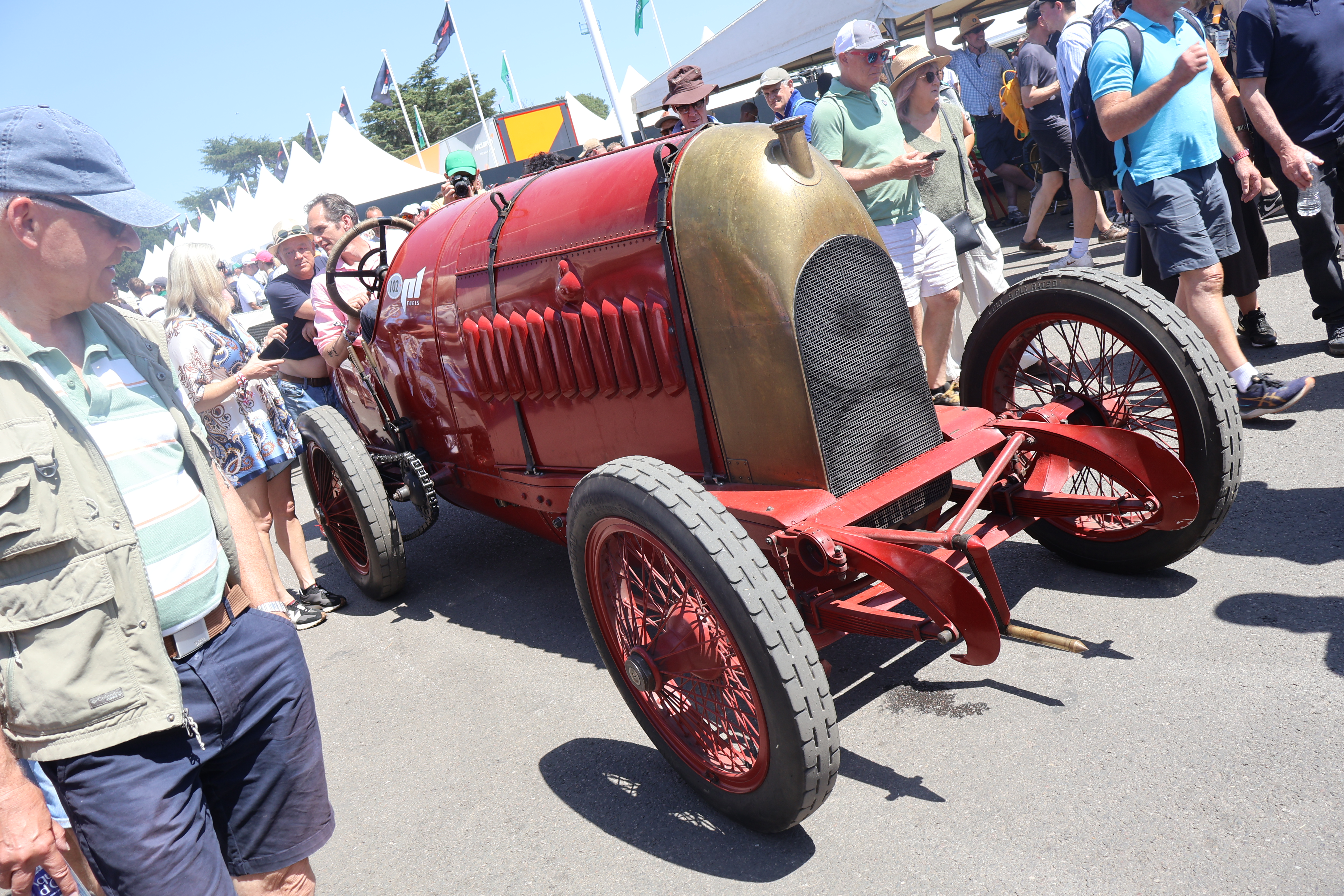 Udyret fra Torino. En Fiat S76 bygget i 1910 med 28-liters rekkefirer. Den klarte 213 km/t i et Land Speed Record-forsøk i 1913. 