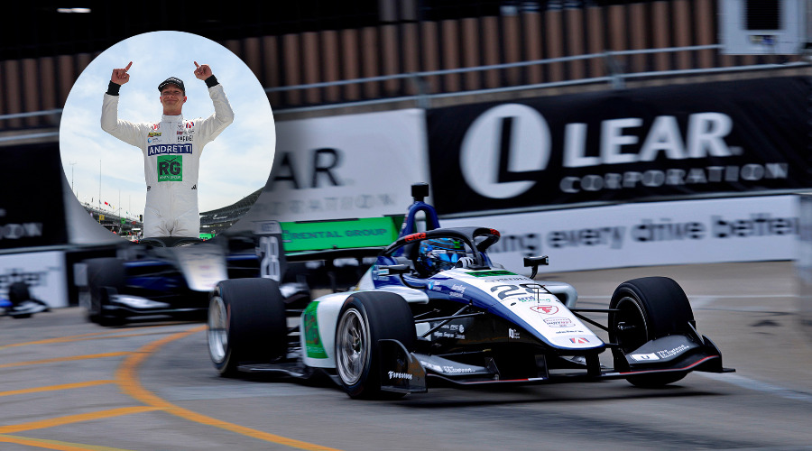 Dennis Hauger kontrollerte spennende Detroit Grand Prix